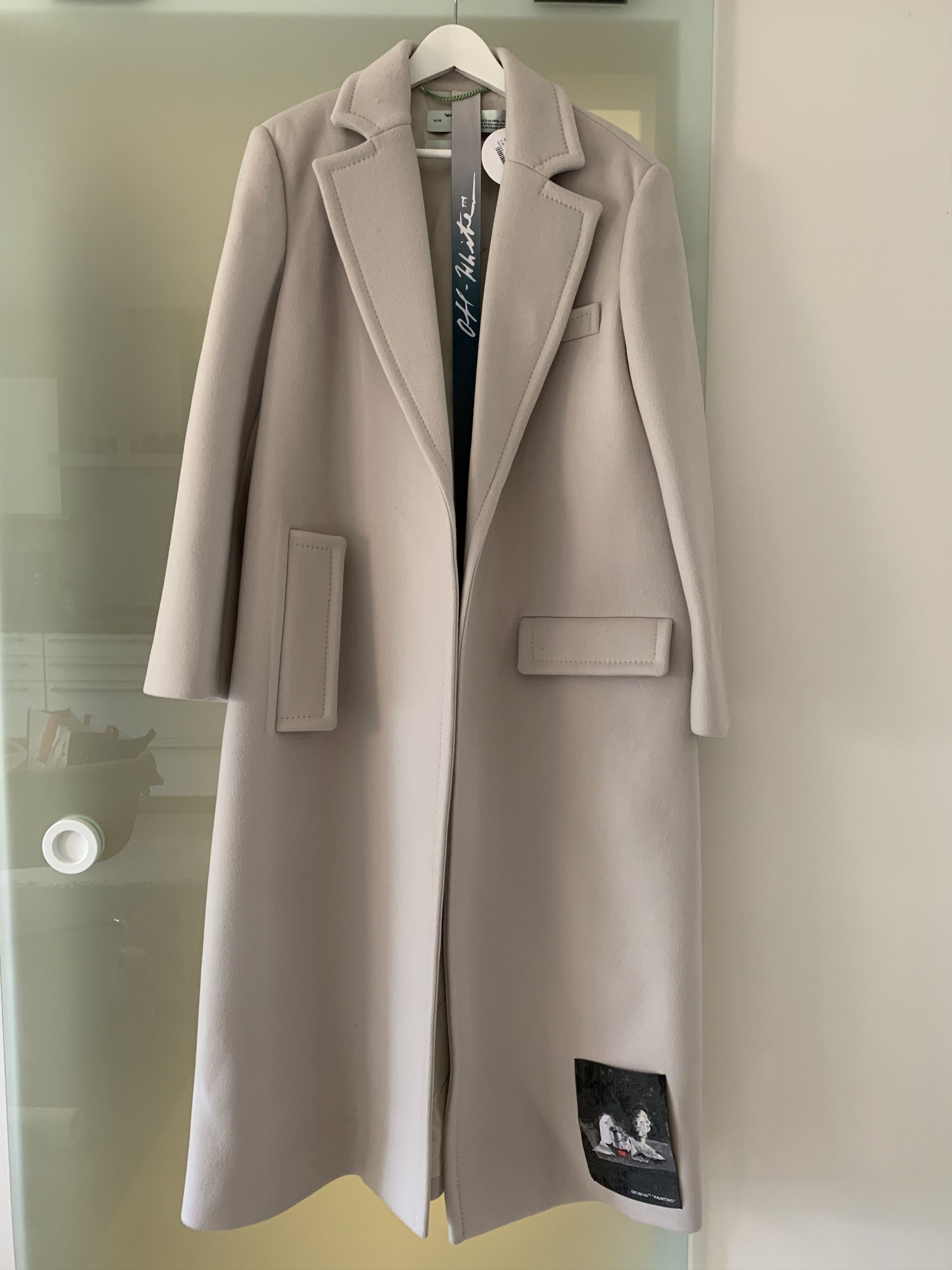 Off-White Off White Coat by Virgil Abloth with Painting Size S / US 4 / IT 40 - 1 Thumbnail