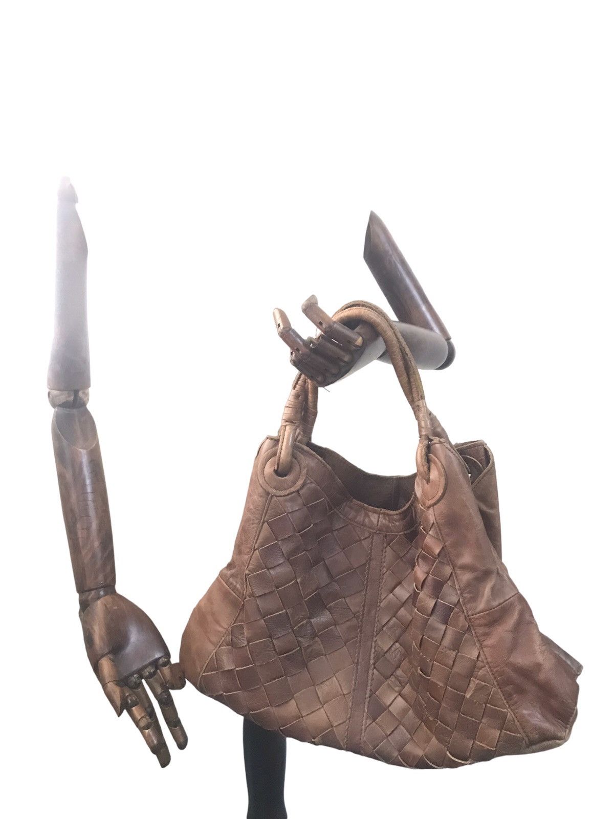 If Six Was Nine Goa - Leather Patch & Braid Shoulder Bag Size ONE SIZE - 1 Thumbnail