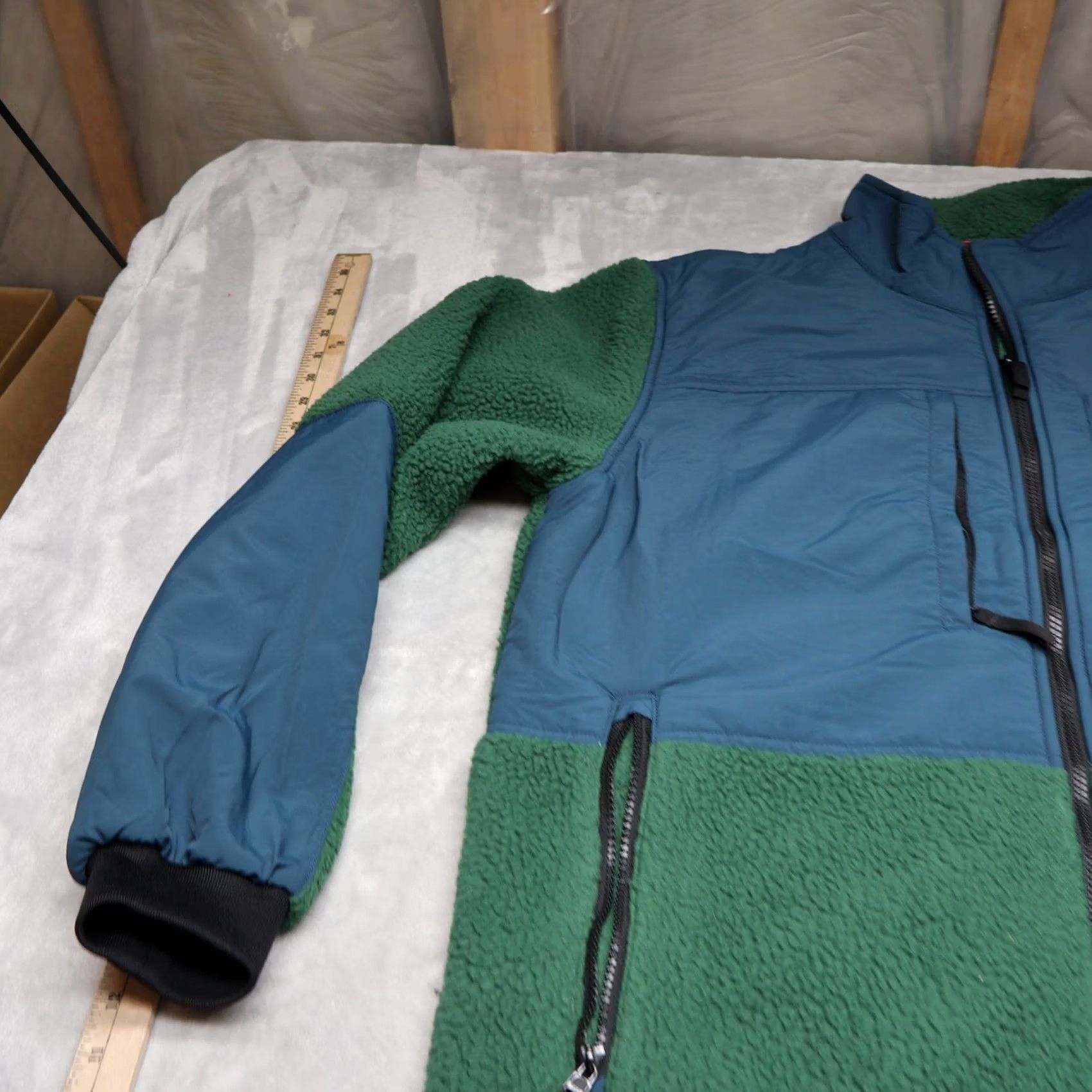 Topo Designs VINTAGE Topo Designs Jacket Men XL Green Subalpine Sherpa Fleece Full Zip Hike Outdoor Size US XL / EU 56 / 4 - 2 Thumbnail