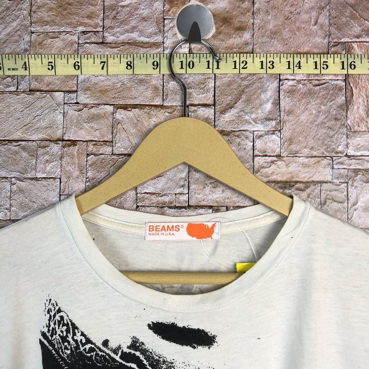 Beams Plus Bobby Doo Beans cowboy skull White Short T-Shirt #A412 Size US L / EU 52-54 / 3 - 5 Thumbnail