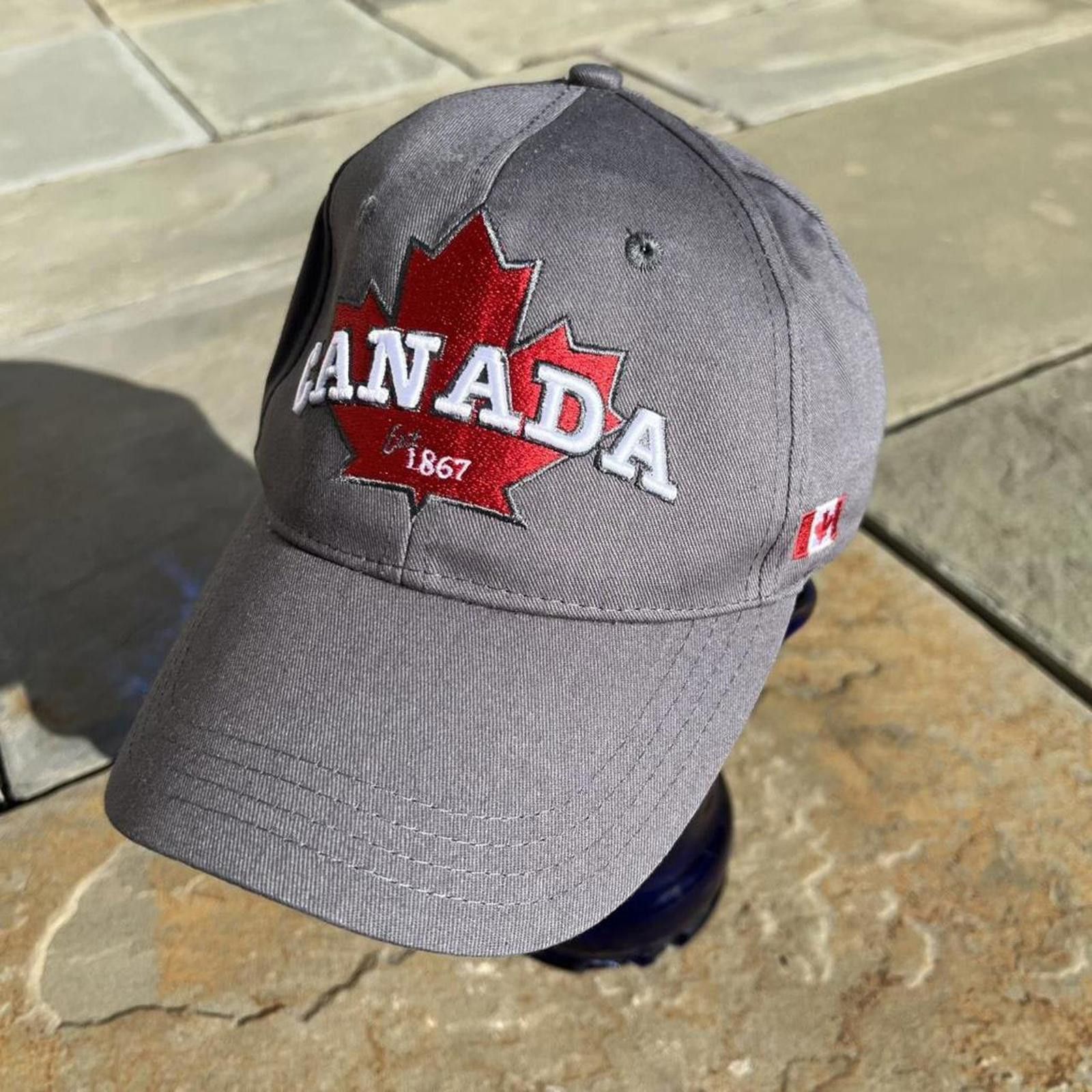 Other Y2K Canada Niagara Parks Embroidered Strapback Hat grey Size ONE SIZE - 1 Thumbnail