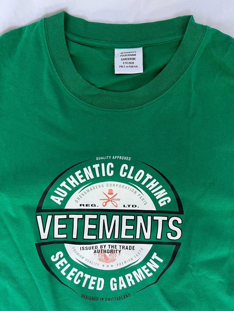 Vetements Green T-Shirt Size M