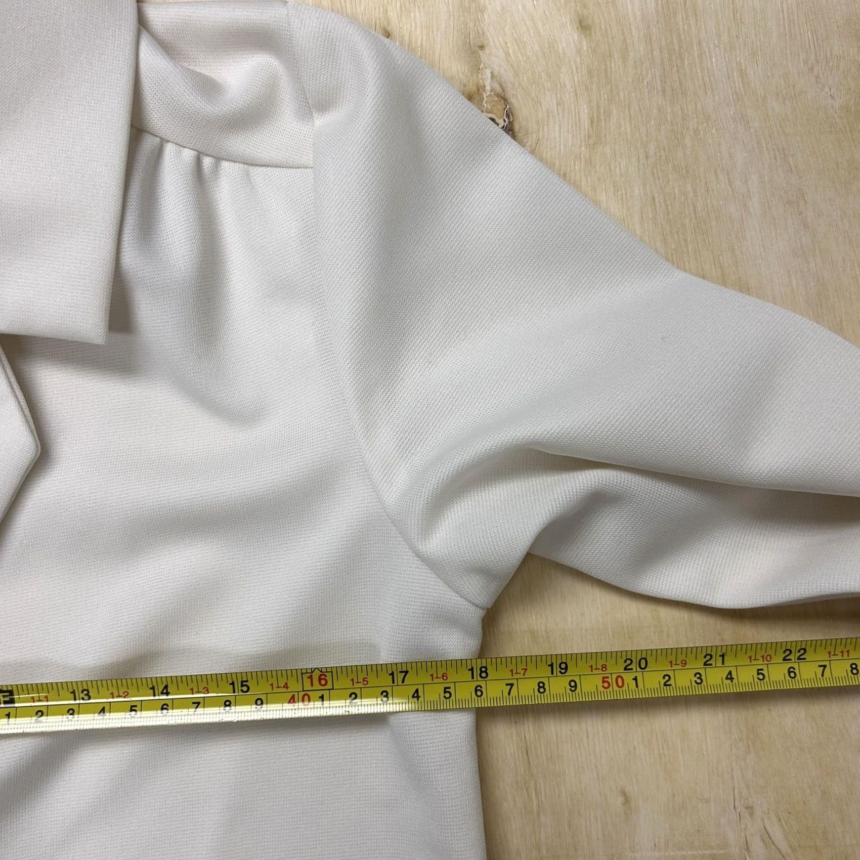 Blair Blair Blazer Jacket Womens L White Knit Open Front Pockets Unlined Casual Size L / US 10 / IT 46 - 3 Thumbnail