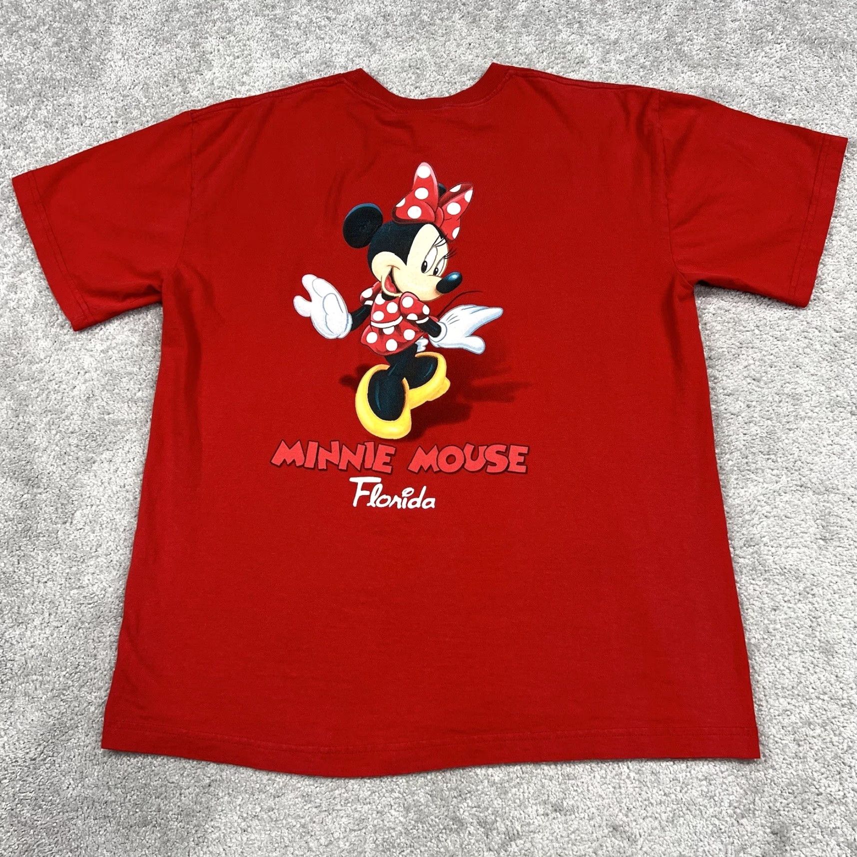 Disney VINTAGE Disney Minnie Mouse T-Shirt Adult XL Double-Sided Red Classic Cartoon Design Size US XL / EU 56 / 4 - 5 Thumbnail