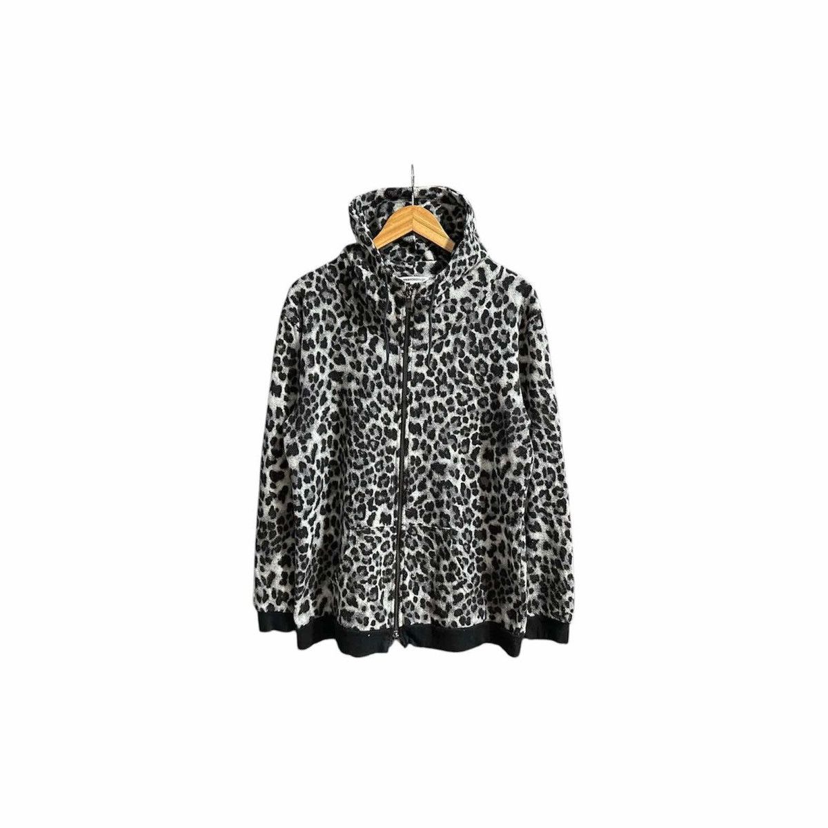 Hysteric Glamour × Japanese Brand × Seditionaries 🔥Sick Y2K Semantic Design Zip Hoodie Black Leopard Goth Punk Size US L / EU 52-54 / 3 - 2 Thumbnail