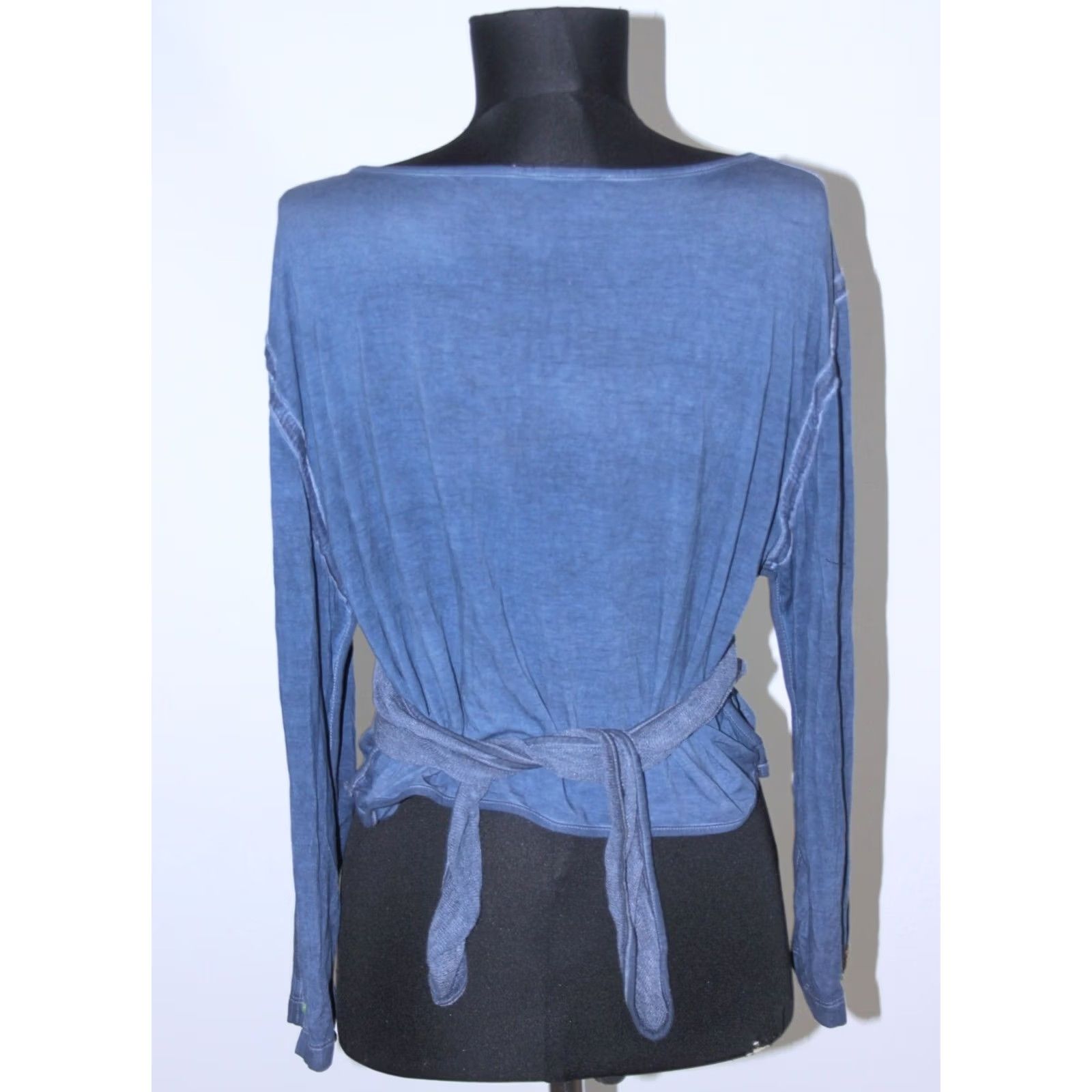 Vintage Elisa Cavaletti Shirt Womens Blue Size S Blouse Long Sleeve Cotton Size S / US 4 / IT 40 - 6 Thumbnail