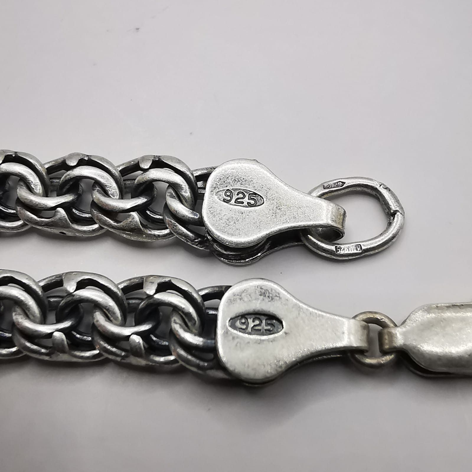Sterling Silver Vintage Jewelry Chain, 925 Sterling Silver, Signed 28,28g Size ONE SIZE - 3 Thumbnail