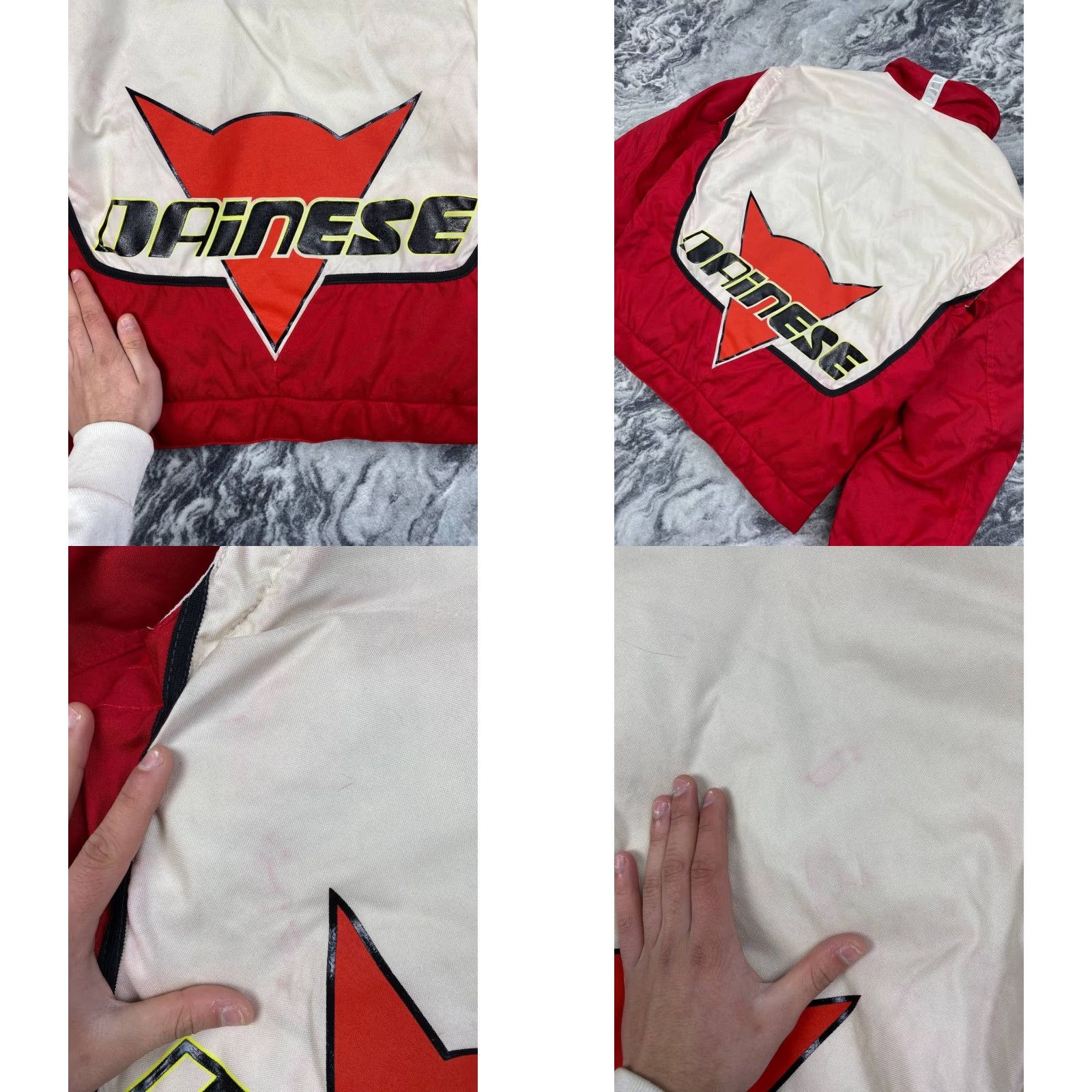 Dainese VINTAGE Dainese World Champion Racing 2 in 1 Bomber Jacket Men Size 48 Red Shirt Jacket Mens Regular 60 68 55 65 Size US M / EU 48-50 / 2 - 10 Thumbnail