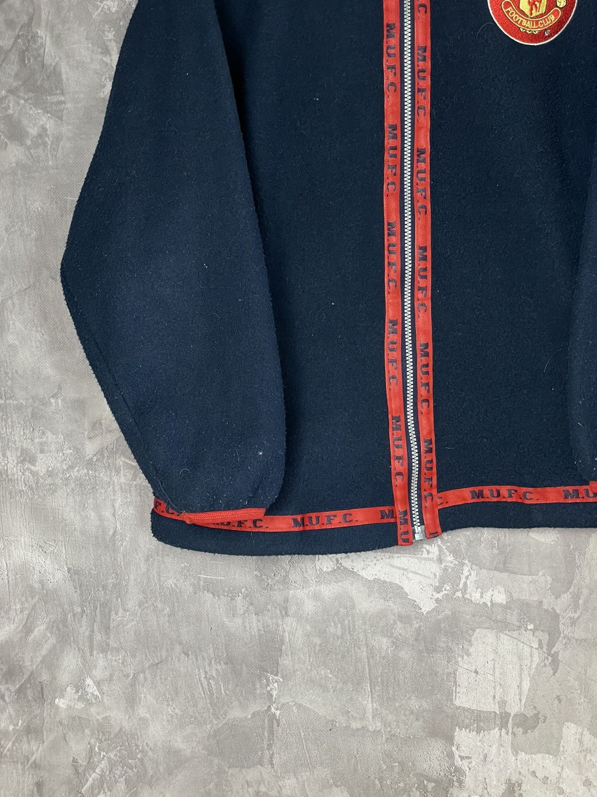 Vintage Manchester United Vintage Y2K Fleece Zip Merch Jacket Size US S / EU 44-46 / 1 - 5 Thumbnail