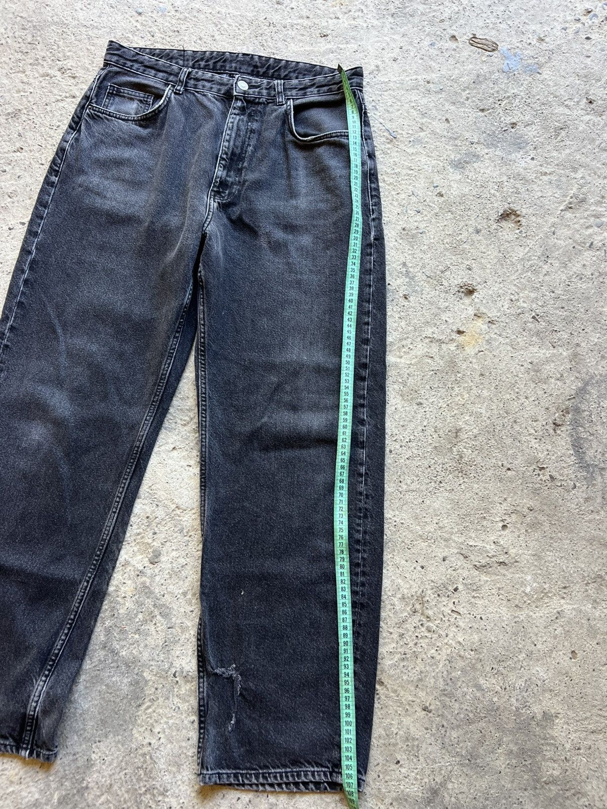 If Six Was Nine 🔥VTG BALENCI RICK OWENS STYLE Y2K JAPANESE BRAND JEANS RARE Size US 31 - 6 Thumbnail