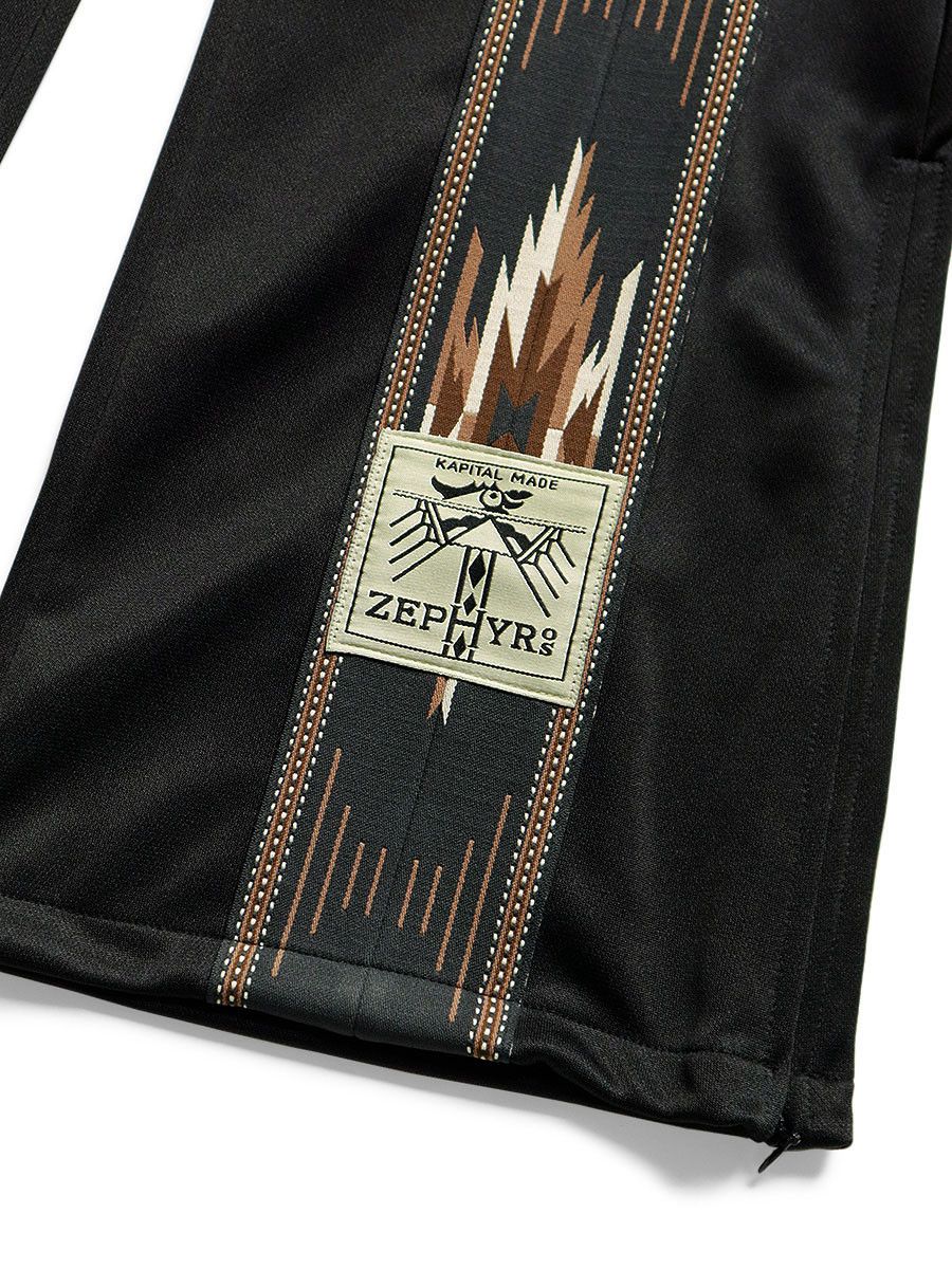 Kapital KAPITAL smooth jersey KOCHI & ZEPHYR track pants new black Size US 34 / EU 50 - 11 Thumbnail