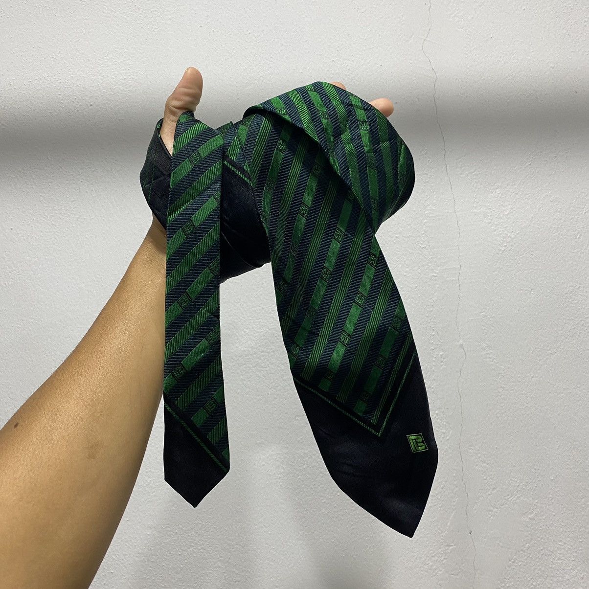 Balmain × Designer × Pierre Balmain Pierre Balmain Monogram Neck Tie Size ONE SIZE - 1 Thumbnail
