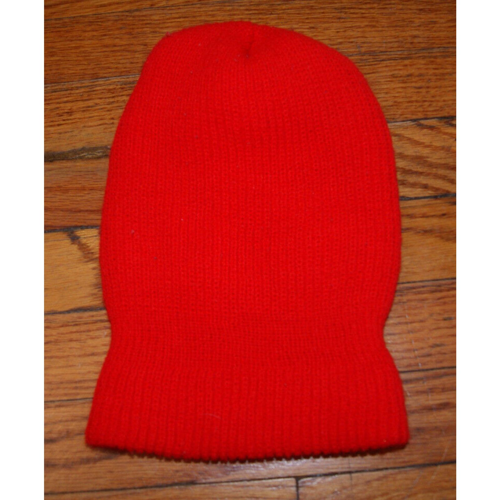 Vintage VTG Knit Ski Balaclava 70s 80s Robber Mask Full Face 3 Hole Size ONE SIZE - 2 Thumbnail
