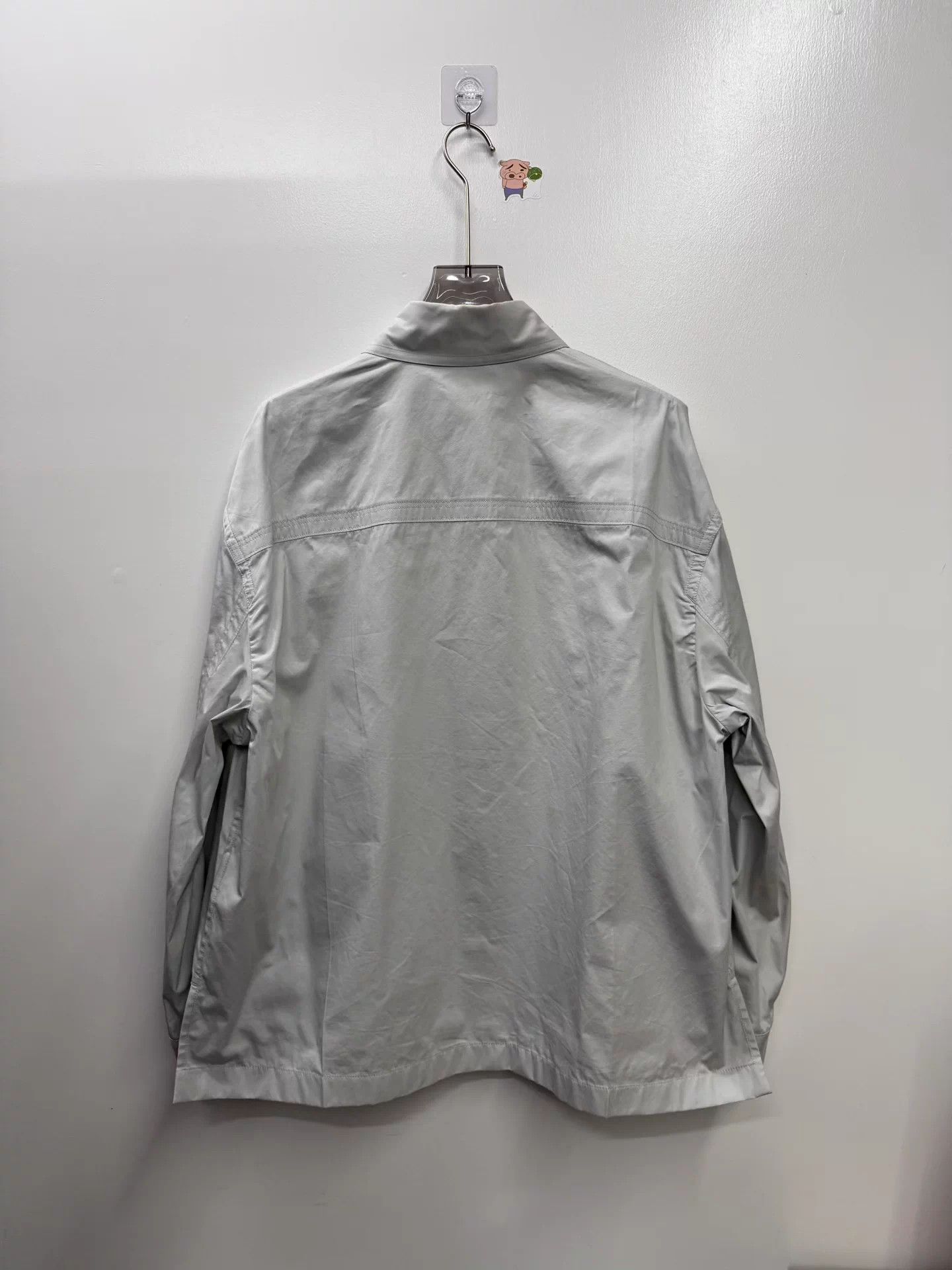 Bottega Veneta BV solid gray white long-sleeve shirt 44 mint Size US S / EU 44-46 / 1 - 4 Thumbnail