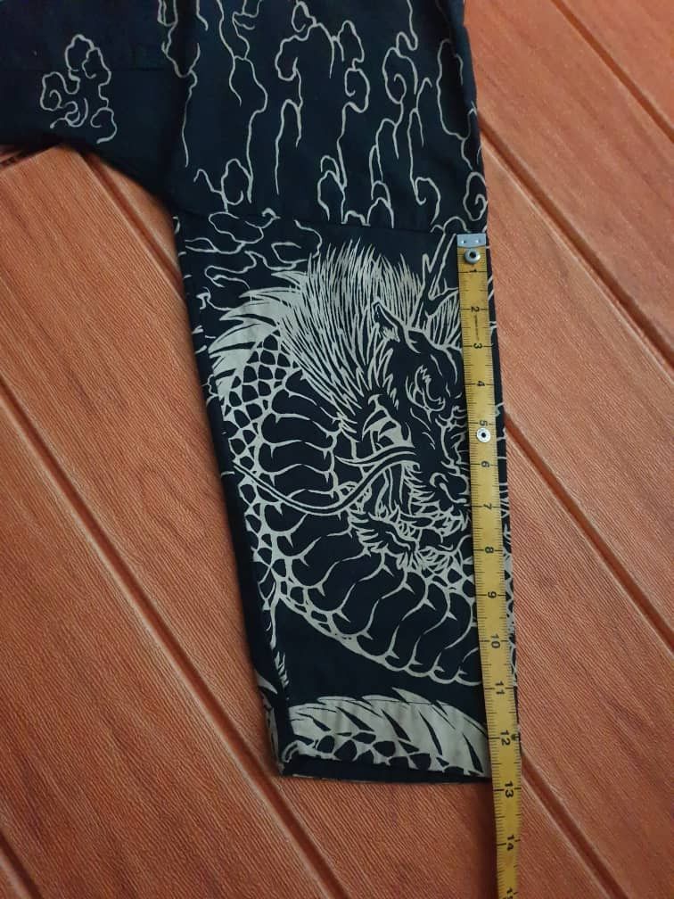 Japanese Brand 💥Cropped head monogram dragon yakuza longsleeve shirt Size US M / EU 48-50 / 2 - 4 Thumbnail