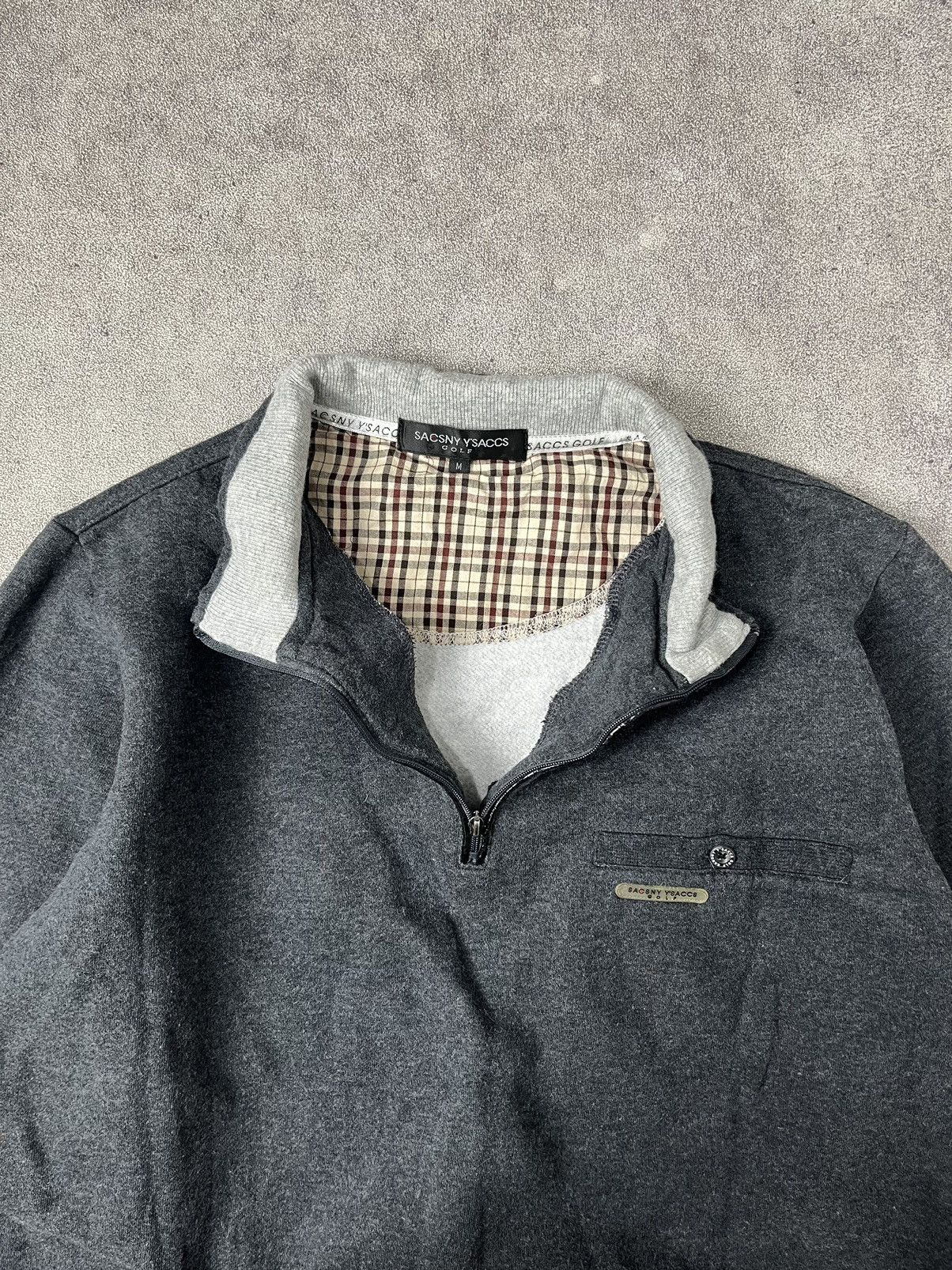 Yohji Yamamoto Sacsny y’saccs yohji yamamoto gold halfzip sweatshirt Size US M / EU 48-50 / 2 - 2 Thumbnail