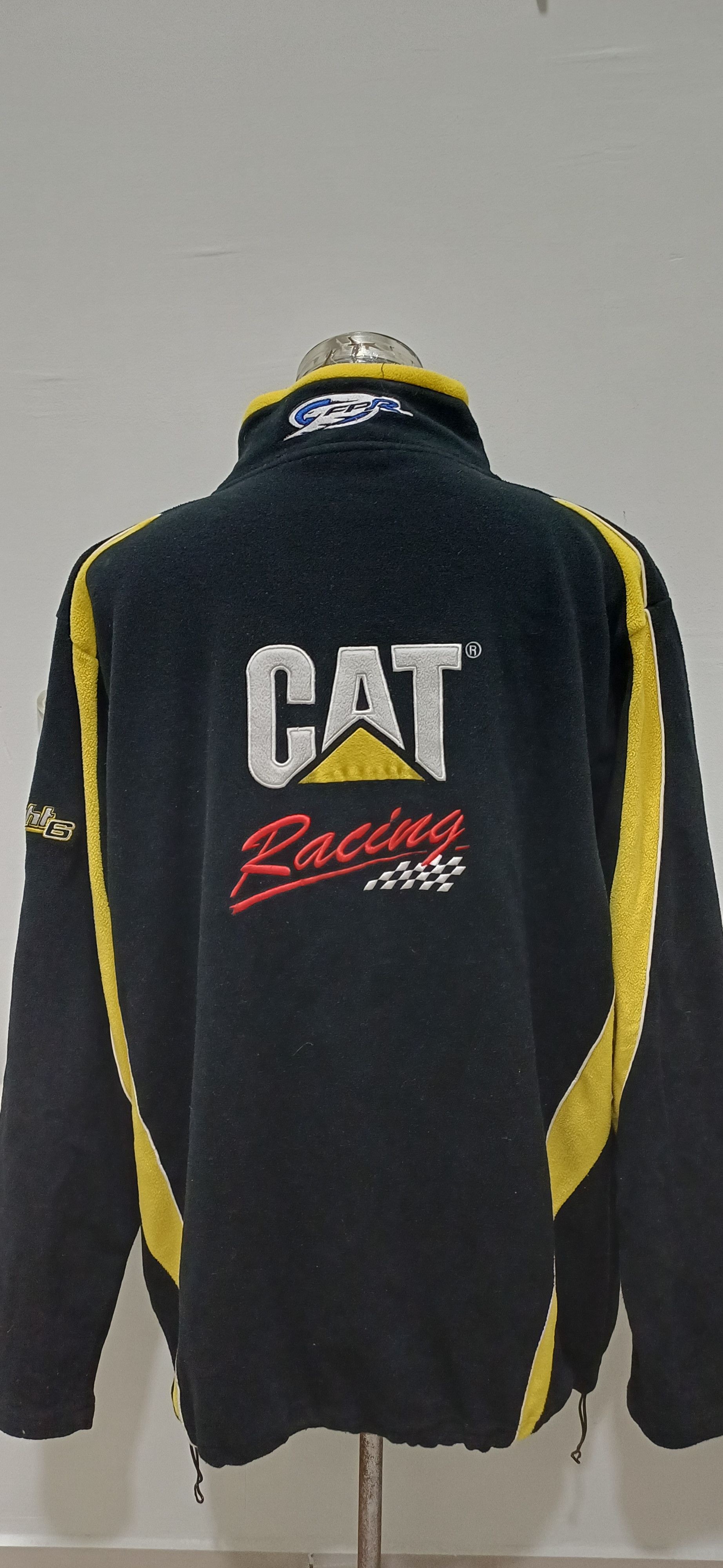NASCAR VINTAGE 90's NASCAR CAT RACING EMBROIDERY FLEECE JACKEY Size US XL / EU 56 / 4 - 1 Thumbnail