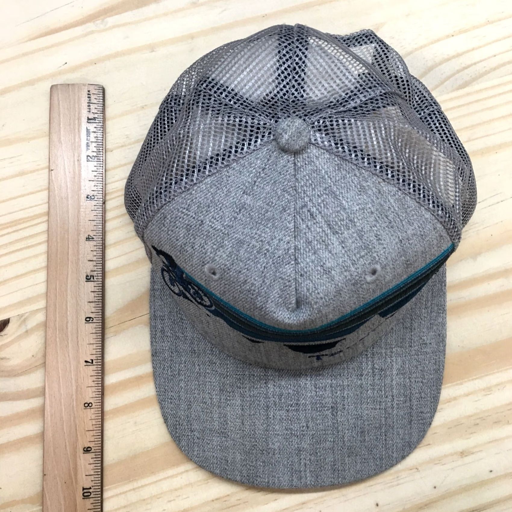 Logo 7 Locale Outdoor Trucker Hat Mens Gray OS Adjustable Embroidered Logo Size ONE SIZE - 3 Thumbnail