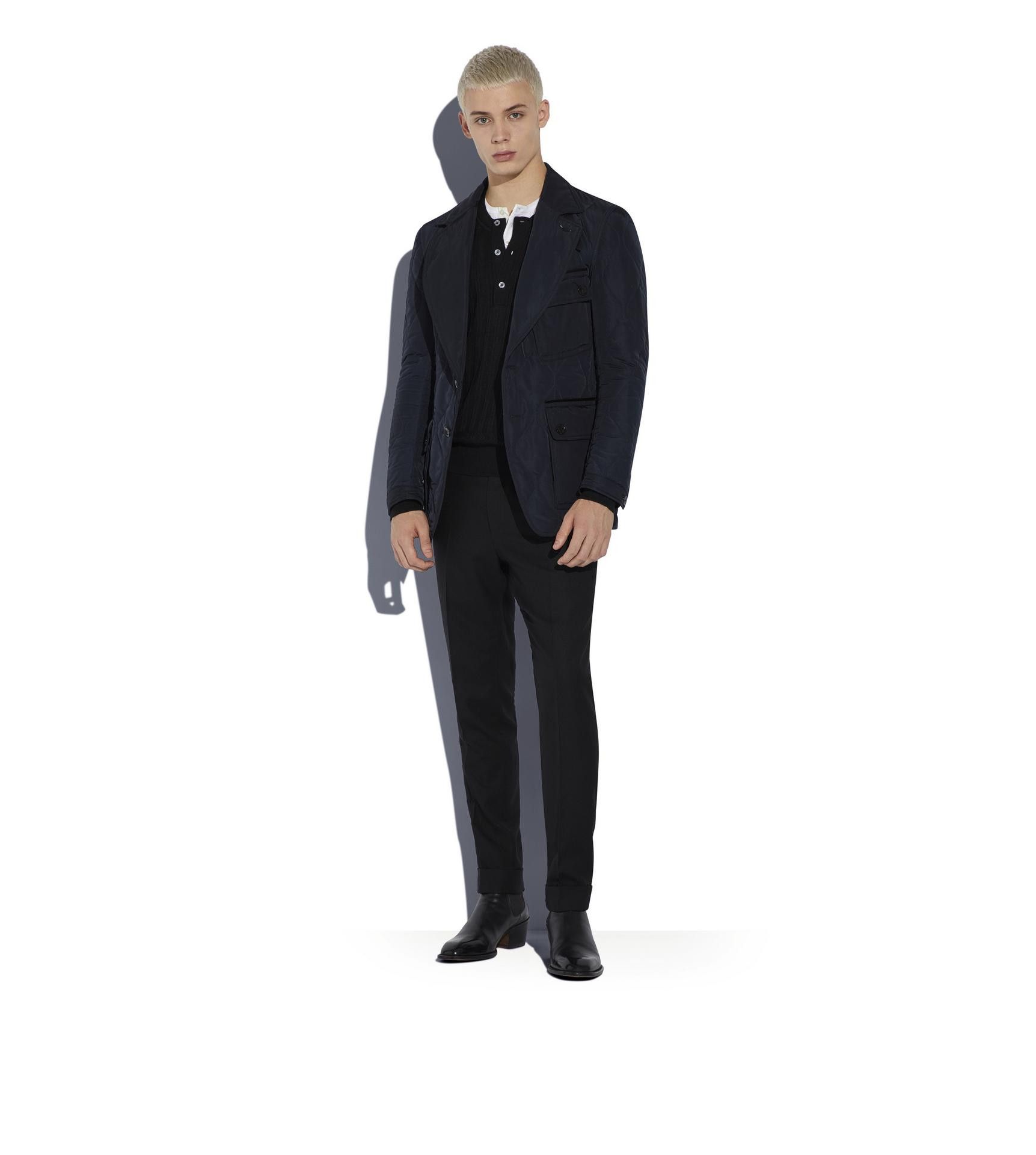 image of Tom Ford’S Personal Fave $4,890 Quilted Tech Jacket / Blazer in Navy, Men's (Size XL)