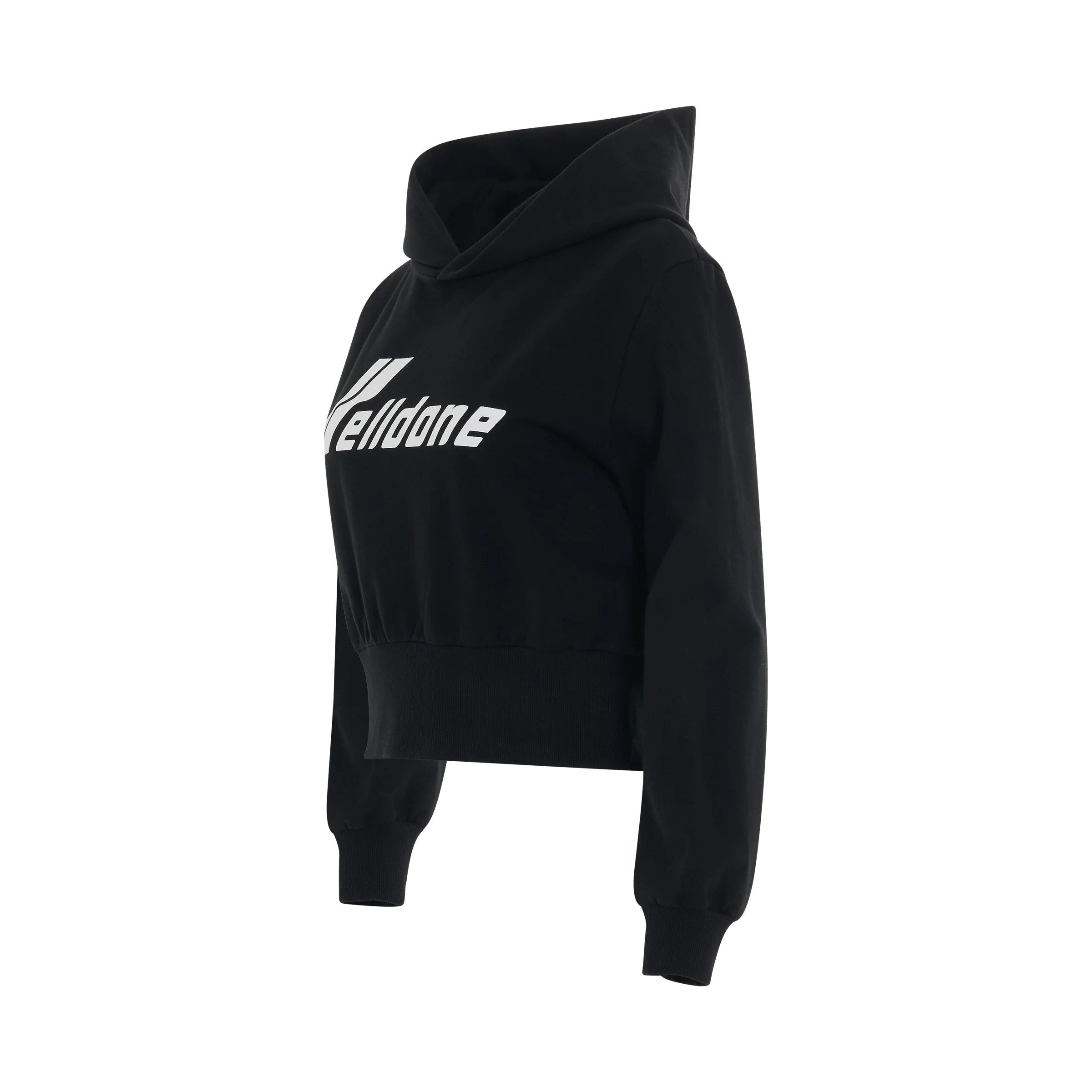 WE11DONE o1mris0824 Crop Hoodie in Black Size US S / EU 44-46 / 1 - 2 Thumbnail
