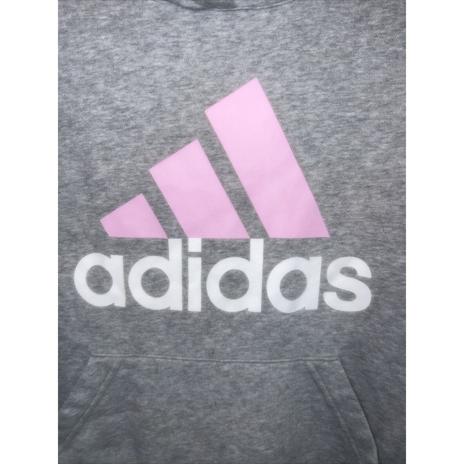 Adidas Adidas Fleece Hoodie Pullover Sweatshirt Gray Women's Large Size L / US 10 / IT 46 - 2 Thumbnail