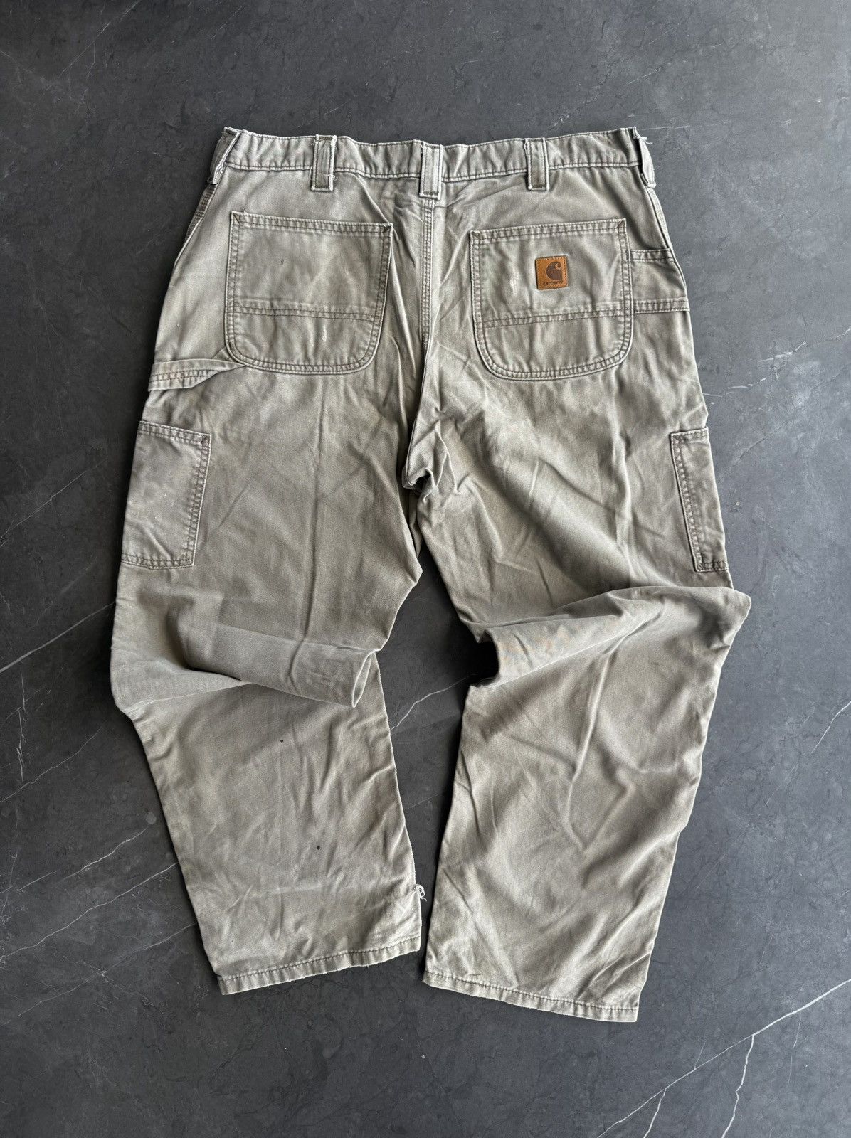 Carhartt × Carhartt Wip × Vintage Vintage Carhartt Carpenter Work Pants Grey Size US 36 / EU 52 - 4 Thumbnail
