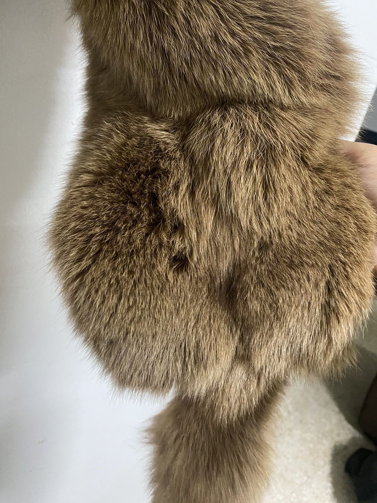 Japanese Brand Real Fox Faux Fur Shawl Rare Design Unisex Size ONE SIZE - 10 Thumbnail