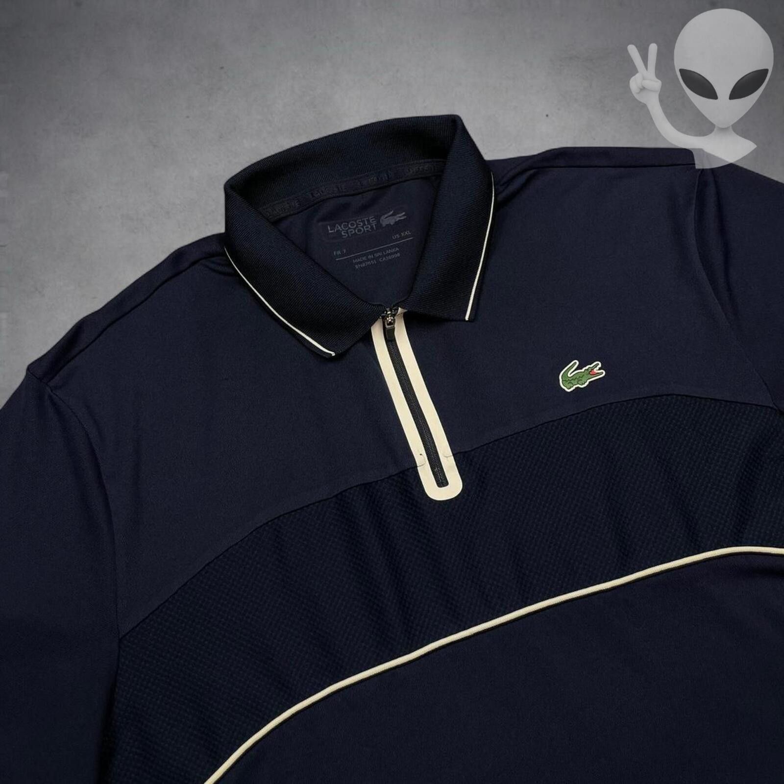 Lacoste Lacoste Sport Quarterzip tennis Polo Shirt Regular 2XL Pique Size US XXL / EU 58 / 5 - 1 Thumbnail