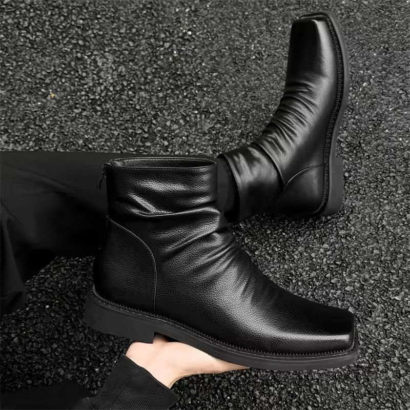 GOSTAR DE FUGA × Japanese Brand FUGA leather side zip biker boots