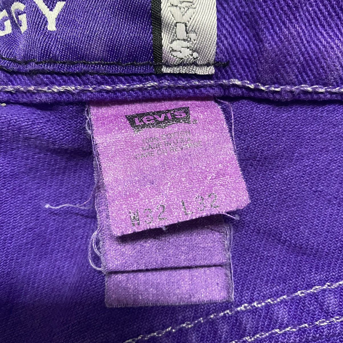 Levi's Vintage 90s Levis Silvertab Baggy Jeans Purple Size US 32 / EU 48 - 17 Thumbnail