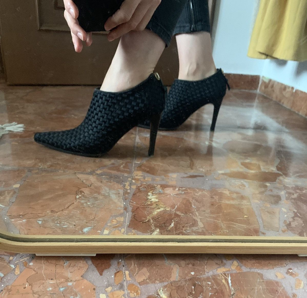 Bottega Veneta Vintage Bottega Veneta Silk Woven Ankle Boots Size US 6.5 / IT 36.5 - 3 Thumbnail