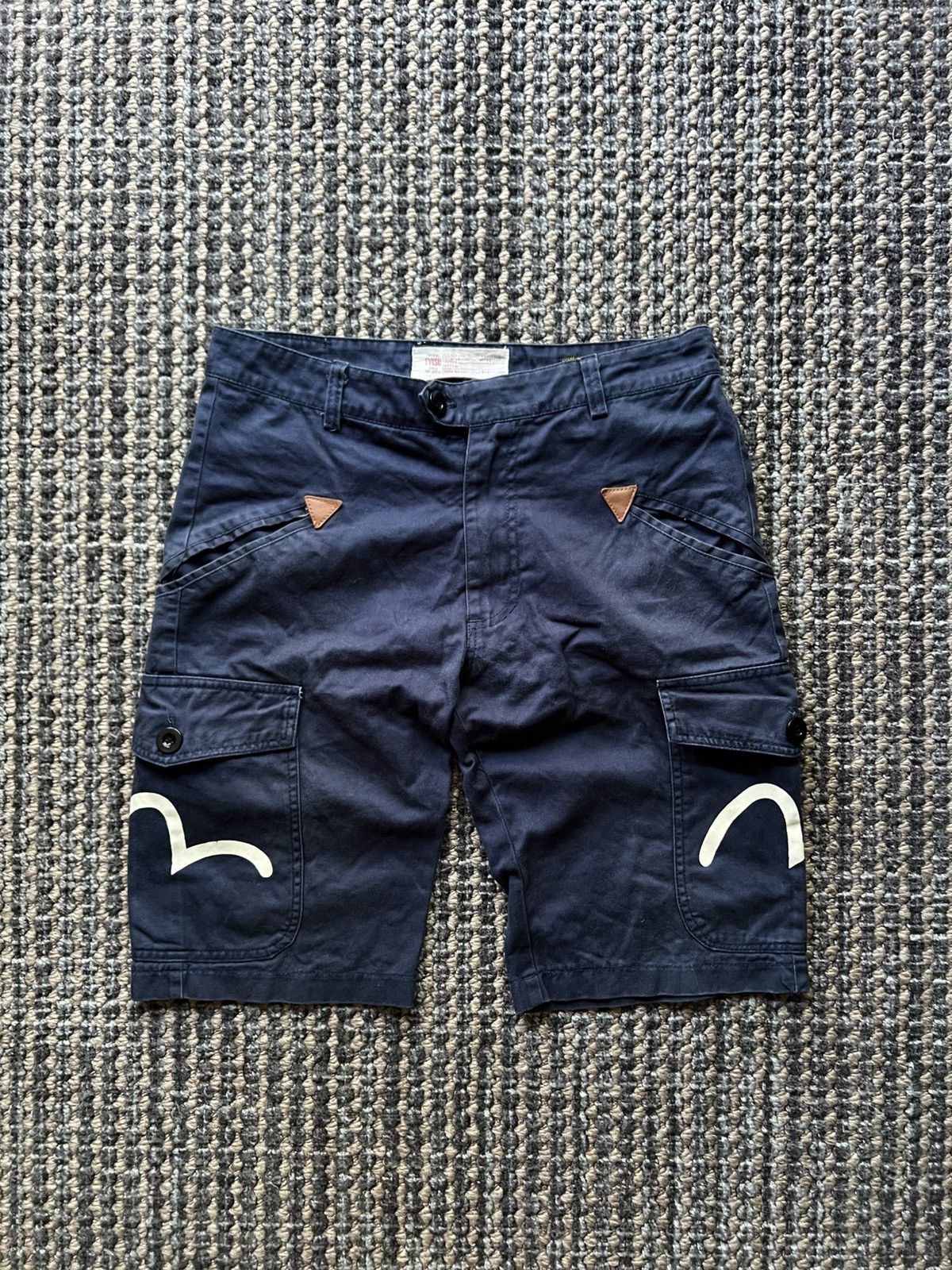 Evisu Evisu Daicock Rare Vintage Ornament Shorts Y2K Size US 32 / EU 48 - 1 Thumbnail