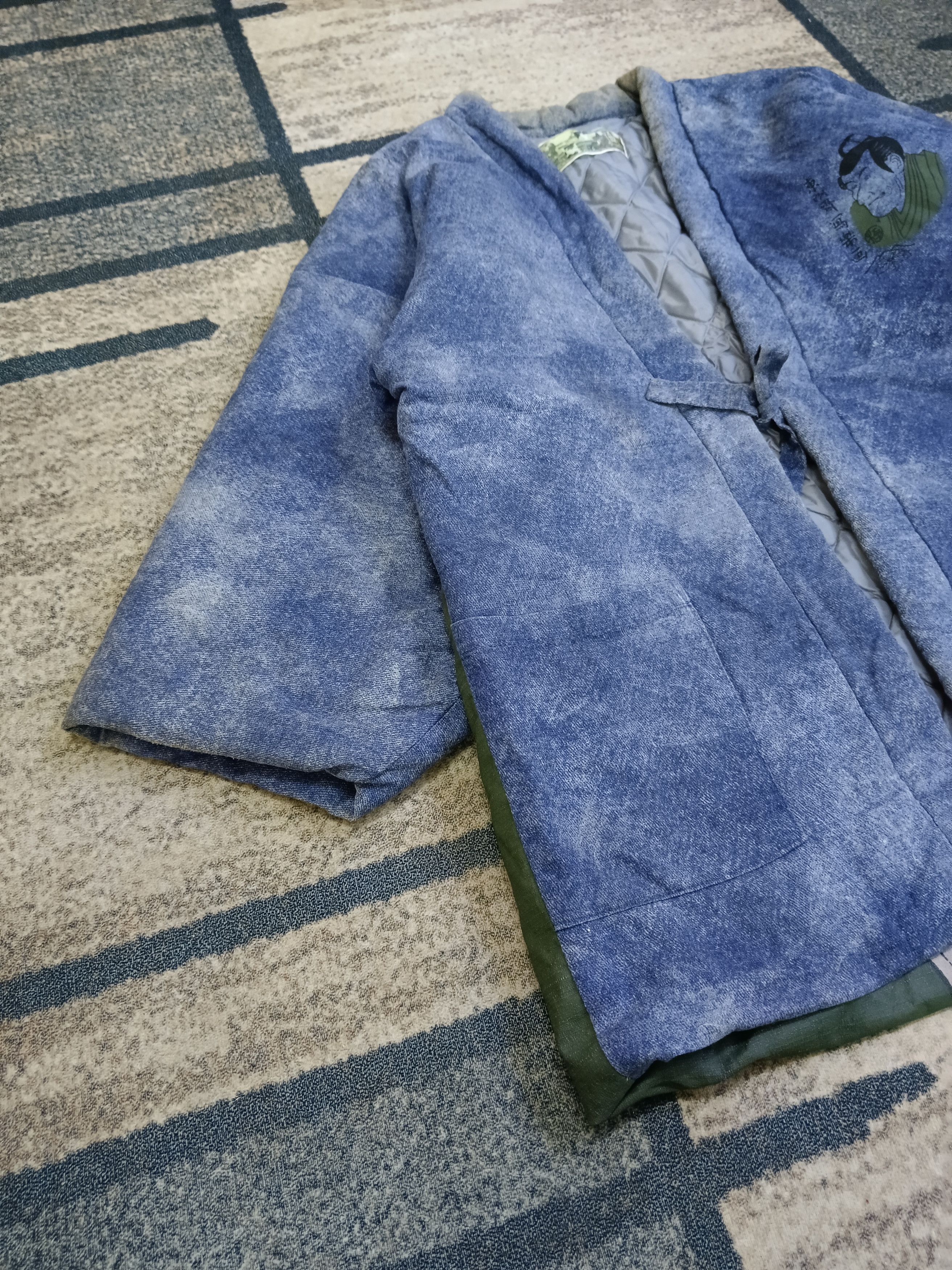 Vintage RARE🔥SUMURAI OVERPRINT KIMONO QUILTED JACKET Size US M / EU 48-50 / 2 - 3 Thumbnail