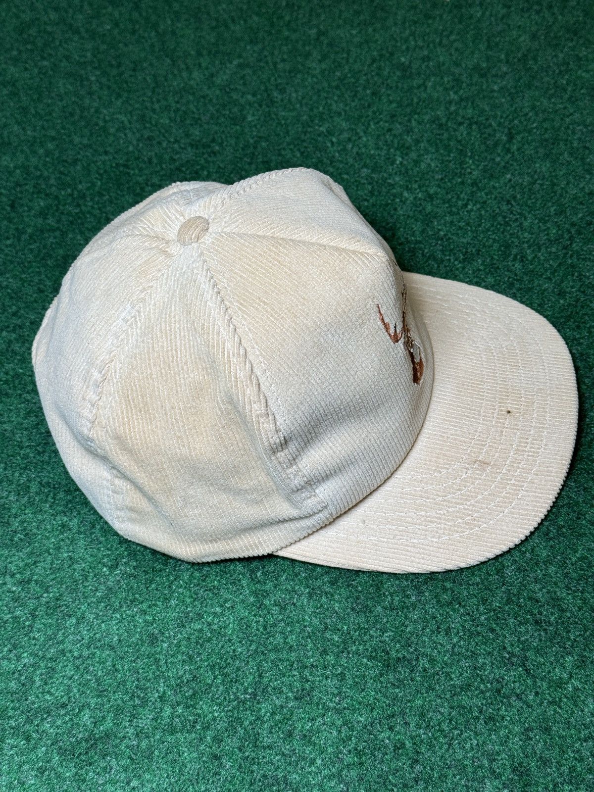 Vintage Vintage 80s 90s Corduroy Deer Elk Hunting Snapback Cap Hat Size ONE SIZE - 2 Thumbnail