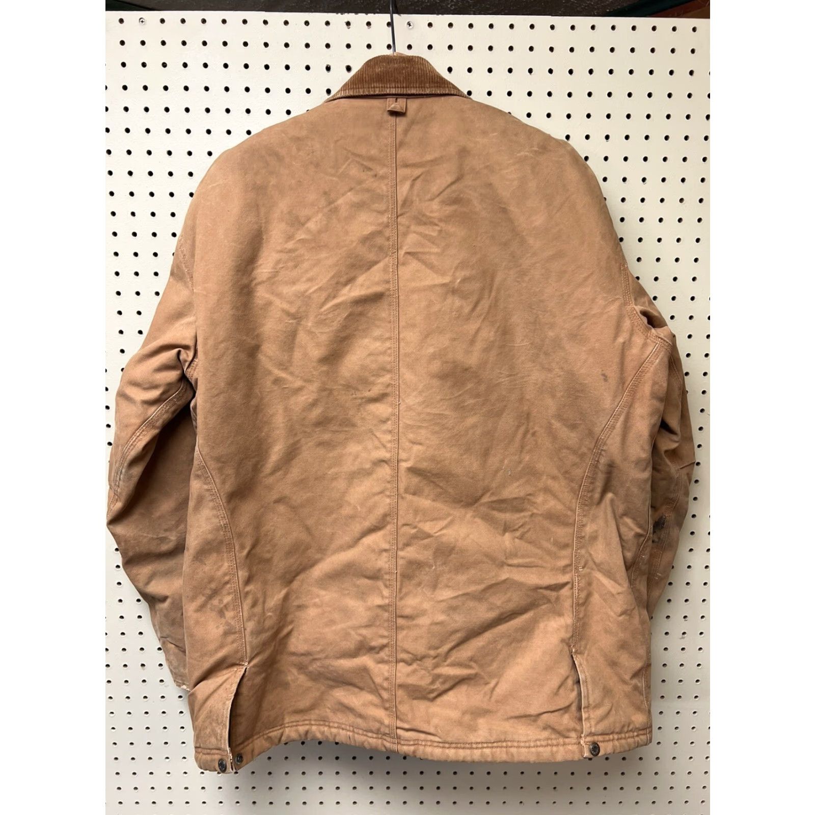 Walls VINTAGE Walls Blizzard Pruf Insulated Corduroy Cotton Work Jacket Large T Mens Jacket Camel Brown 90s Logo Pockets Full Zip Mid-Length Size US L / EU 52-54 / 3 - 2 Thumbnail