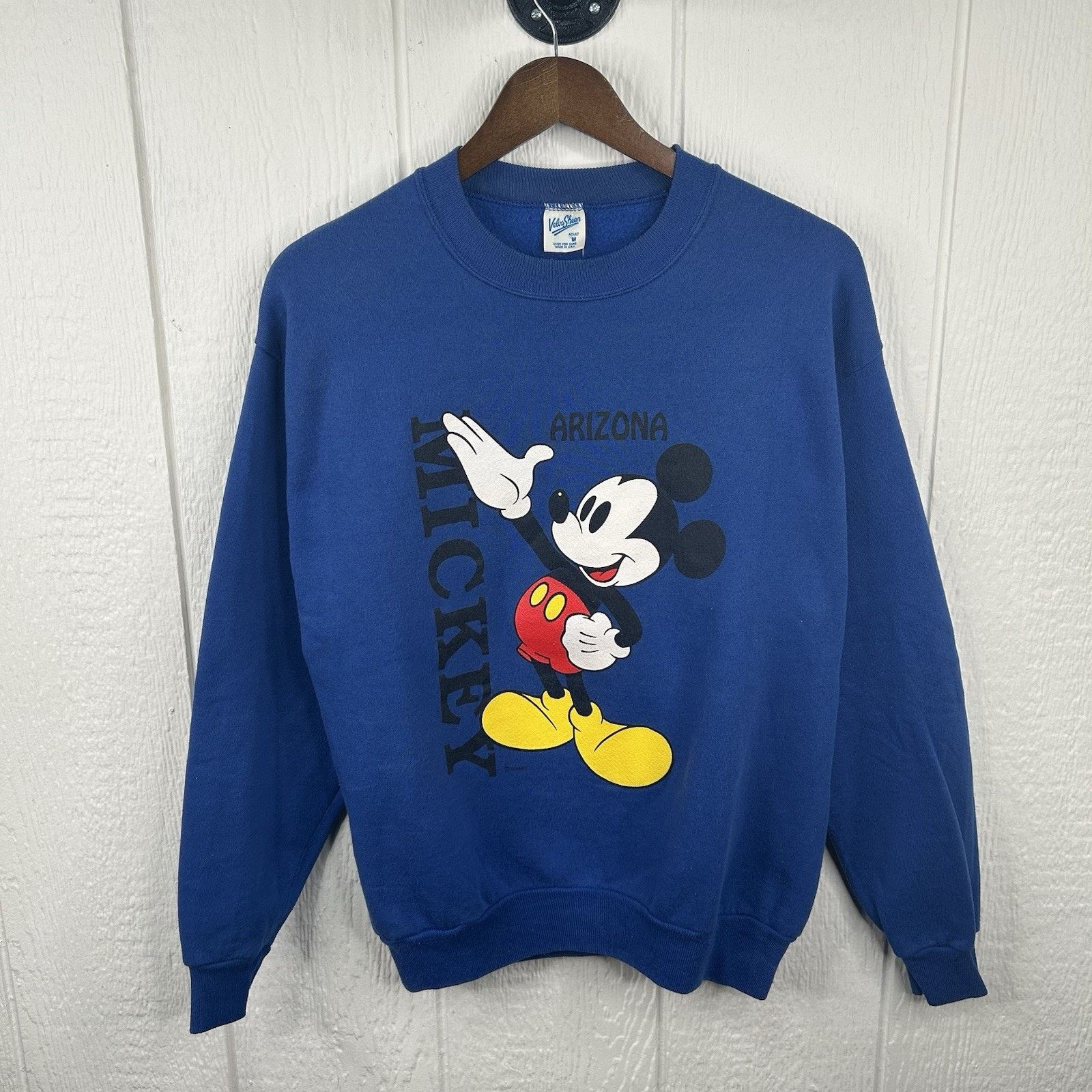 Vintage Vintage 80’s Mickey Mouse “blue” Arizona Crewneck Medium Size US M / EU 48-50 / 2 - 1 Thumbnail