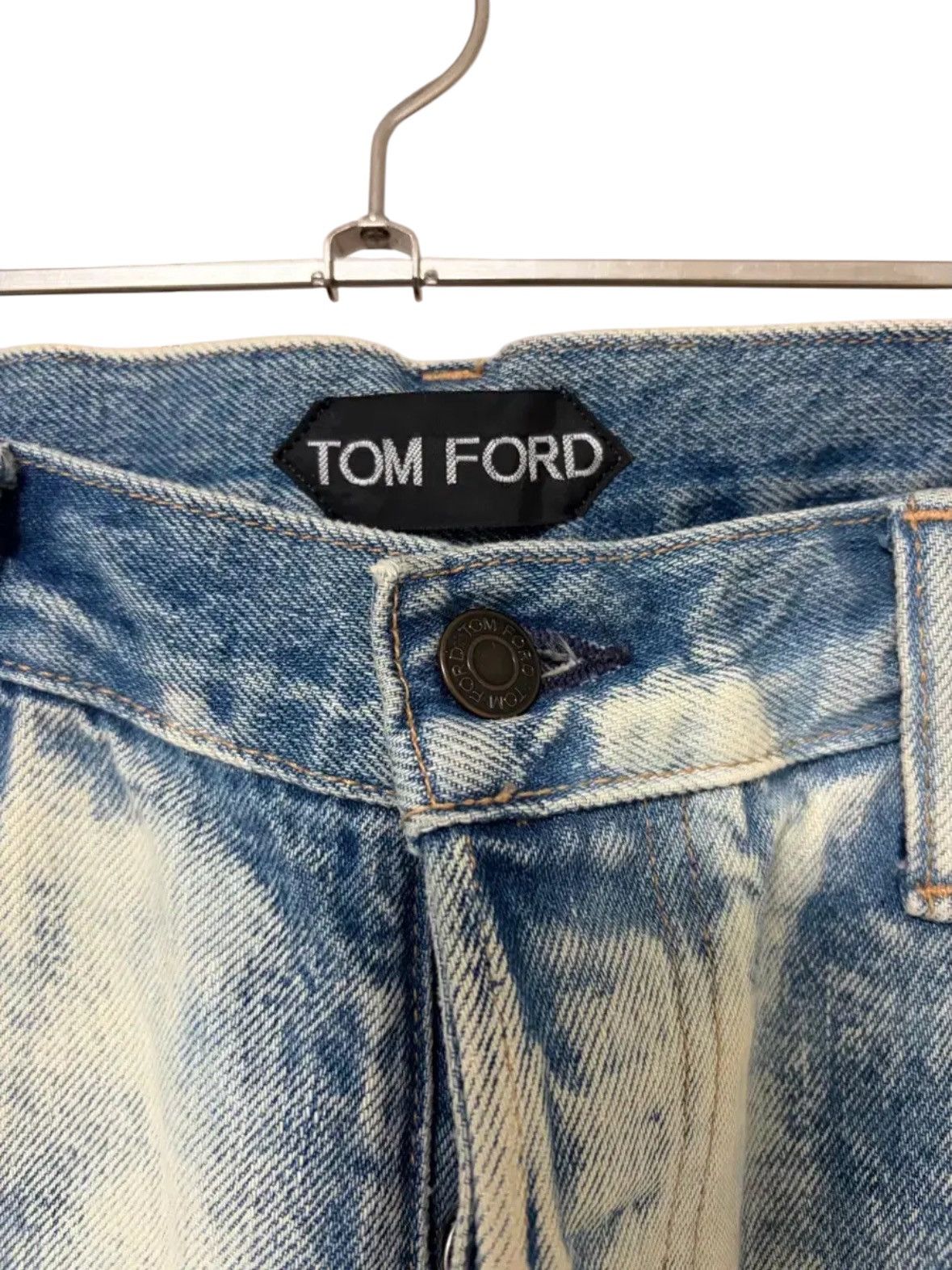 Tom Ford Tom Ford Bleached Washed Tapered Fit Denim Pants Size US 32 / EU 48 - 4 Thumbnail