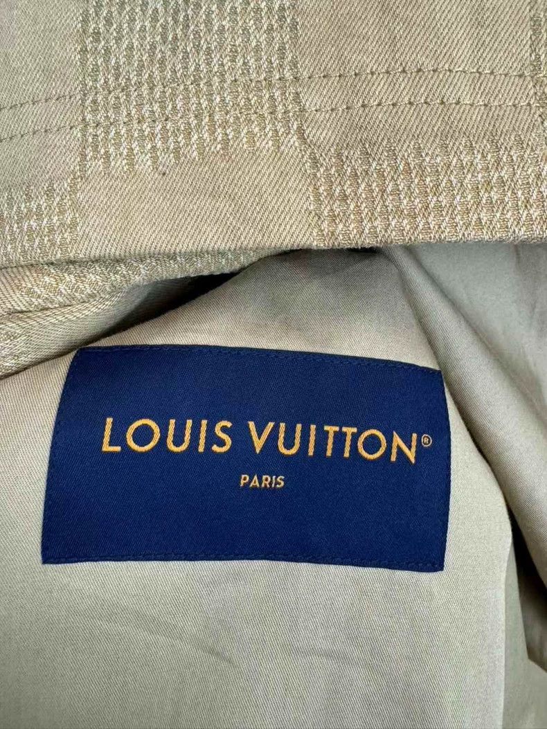 Louis Vuitton Louis Vuitton Khaki checkerboard turquoise jacket Size US XL / EU 56 / 4 - 4 Thumbnail