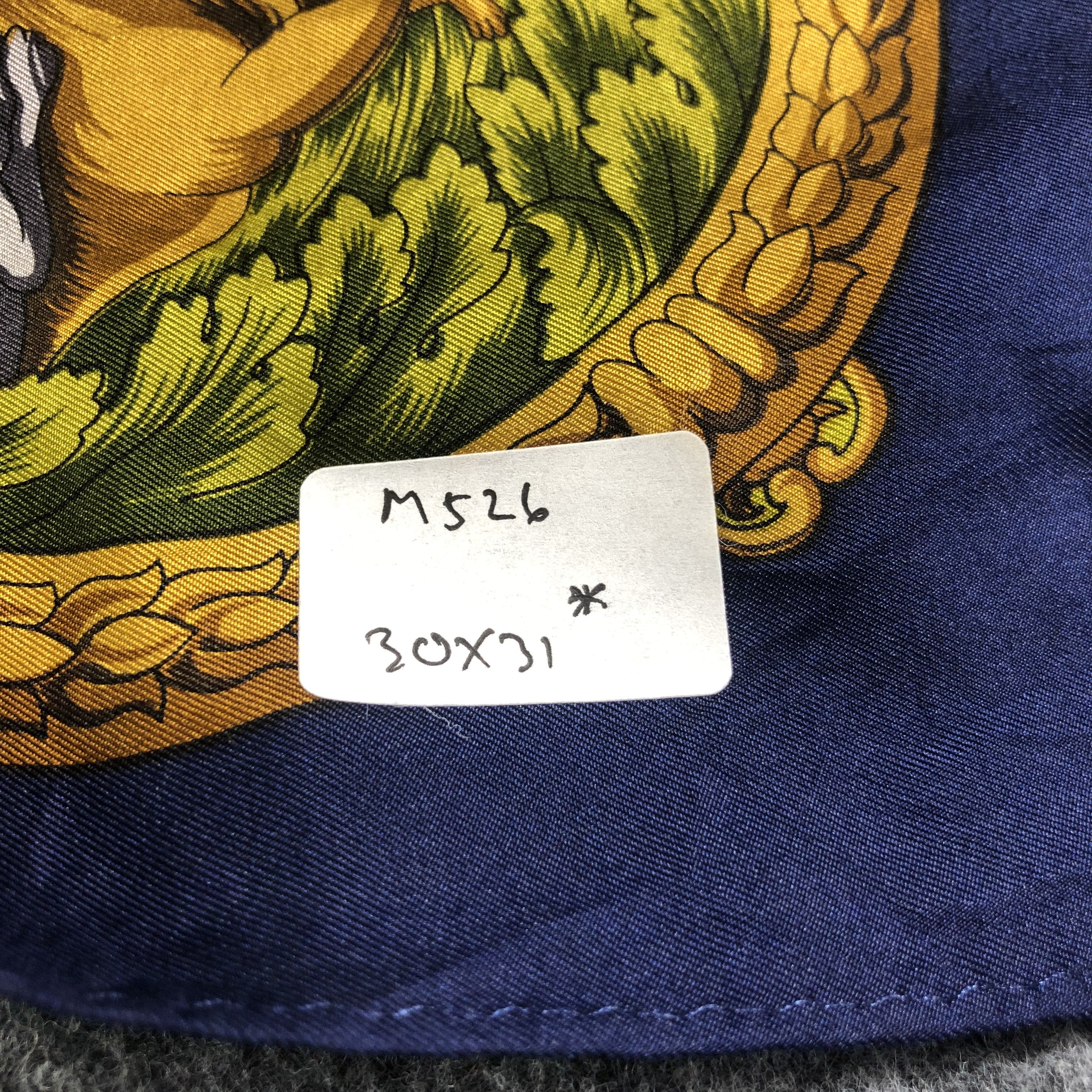 Japanese Brand Luxury Design Silk Scarf M526 Size ONE SIZE - 7 Thumbnail