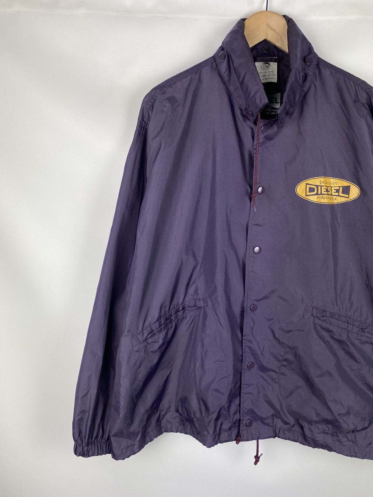 Diesel × Vintage VTG Diesel men’s nylon big logo coach jacket size L Size US L / EU 52-54 / 3 - 14 Thumbnail