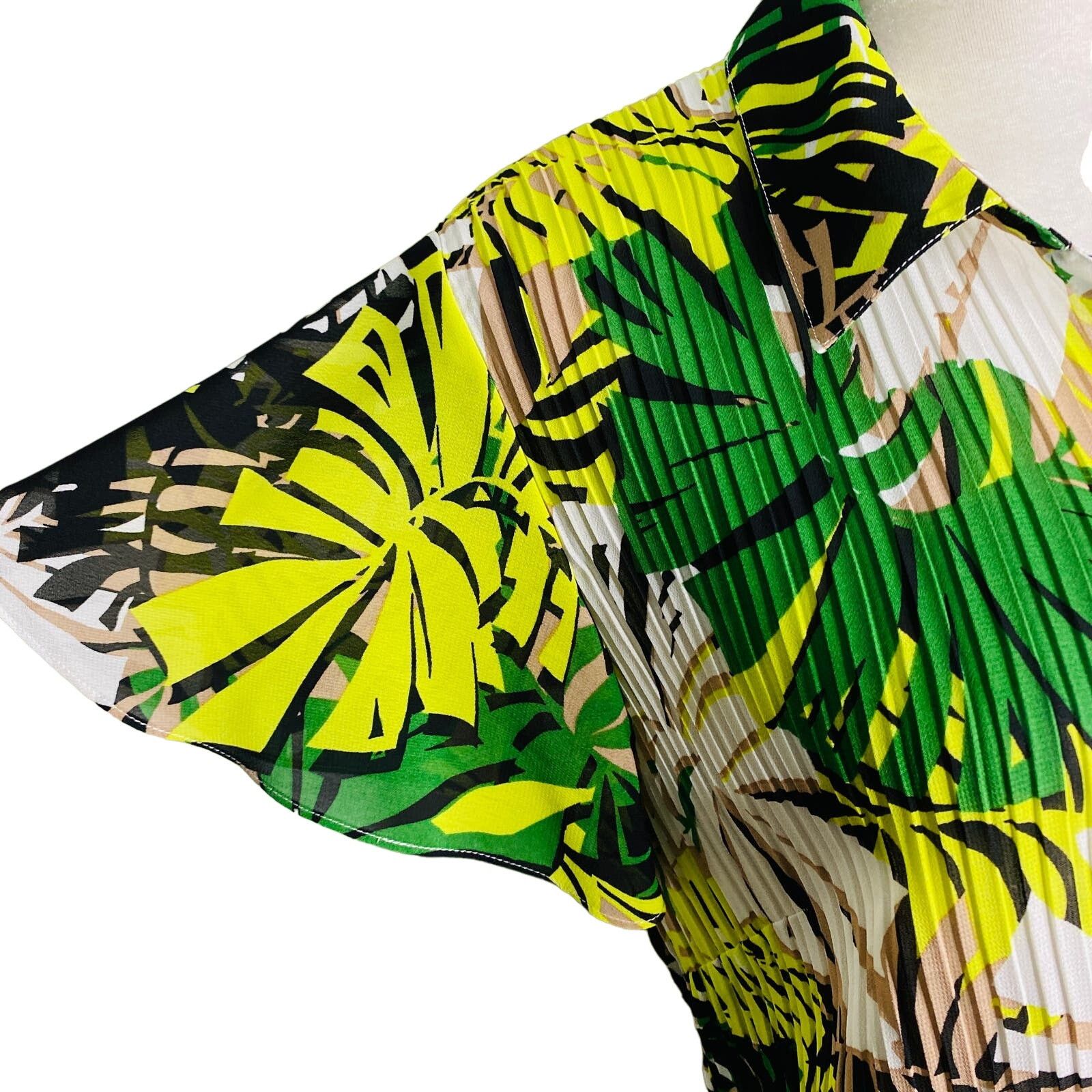 Other Fashion Bug Button Down Shirt XL Plants Vacation New Size XL / US 12-14 / IT 48-50 - 4 Thumbnail