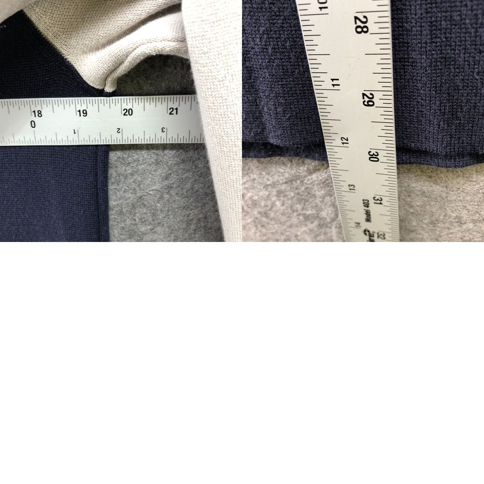 Vintage Weekend Max Mara Tunic Sweater Womens S Navy Blue Ivory Crewneck Pullover_S Size S / US 4 / IT 40 - 8 Thumbnail