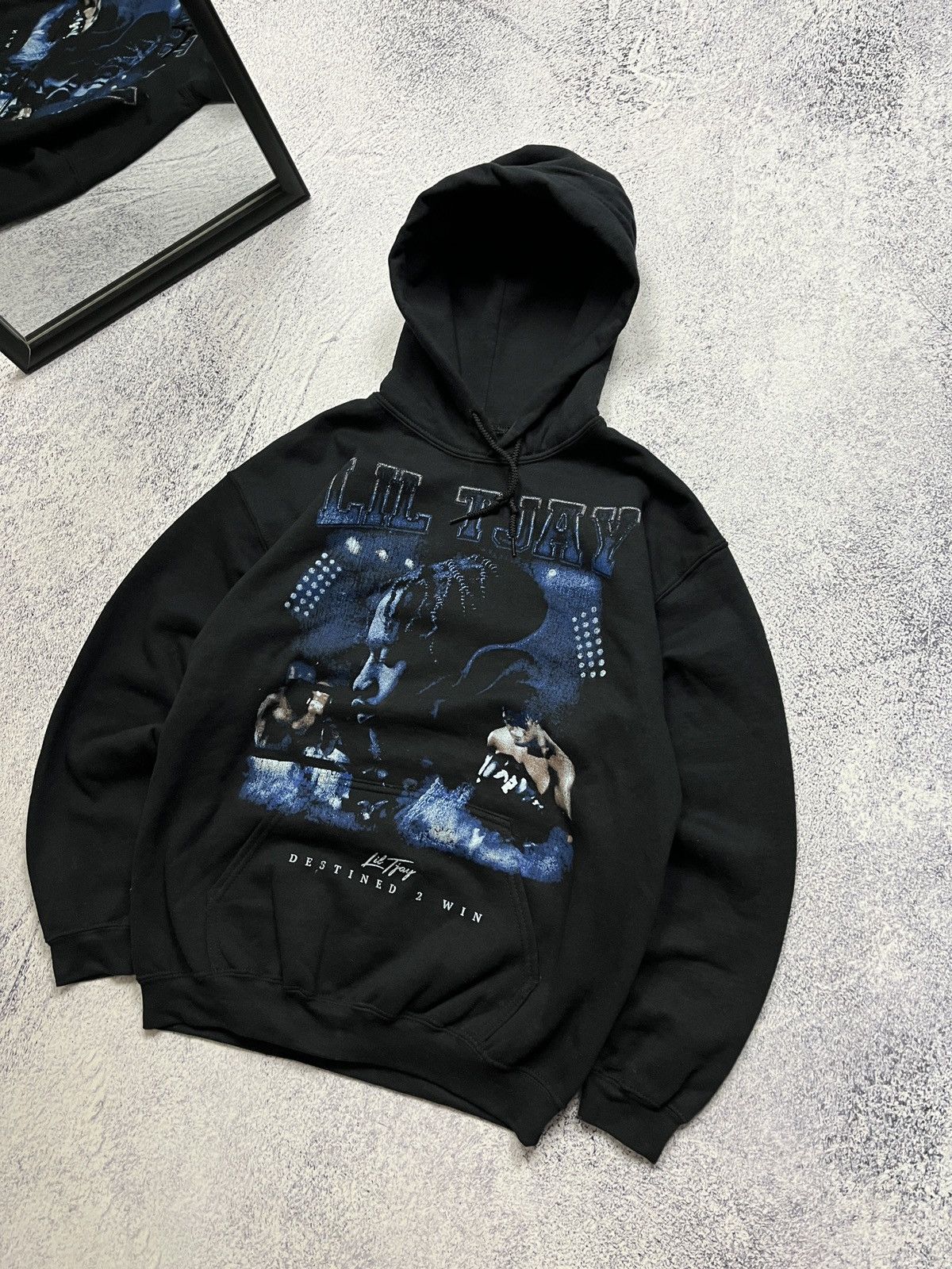 Band Tees × Rap Tees Lil Tjay Destined 2 Win 2021 Tour Hoodie Rare Size US M / EU 48-50 / 2 - 3 Thumbnail