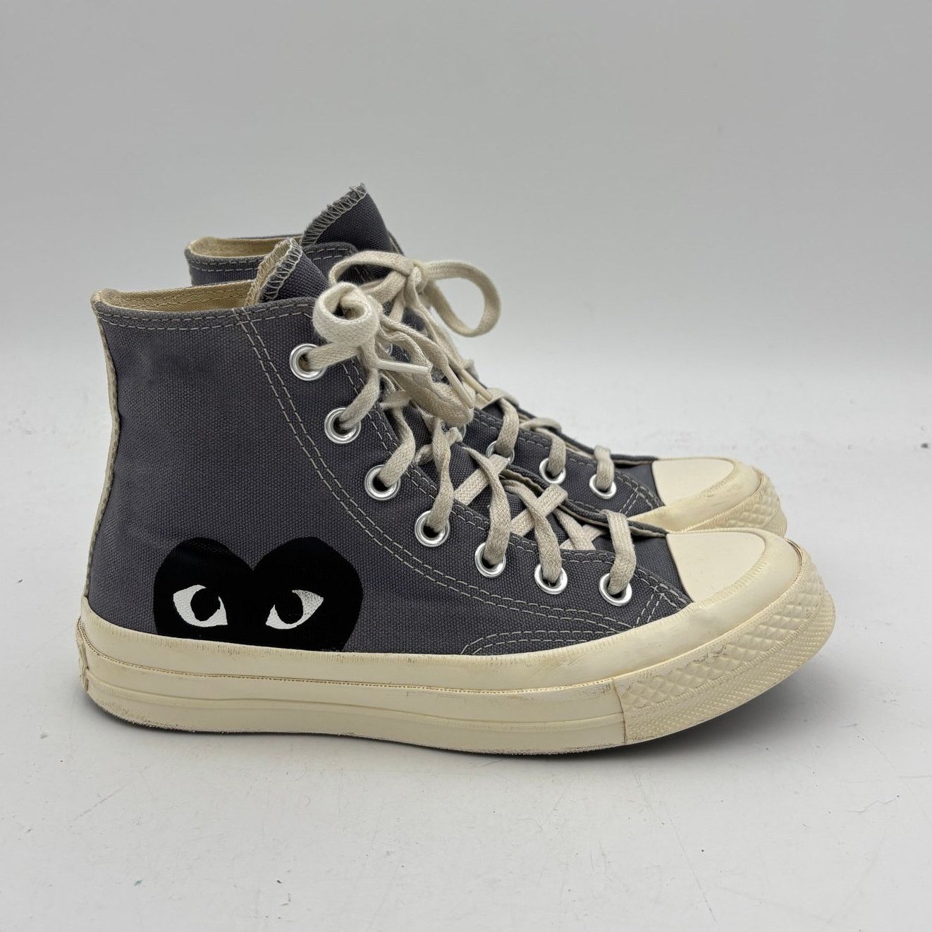 Comme des Garcons × Converse Converse Comme des Garcons Play Heart High Sneakers Womens 6 Size US 6 / IT 36 - 3 Thumbnail
