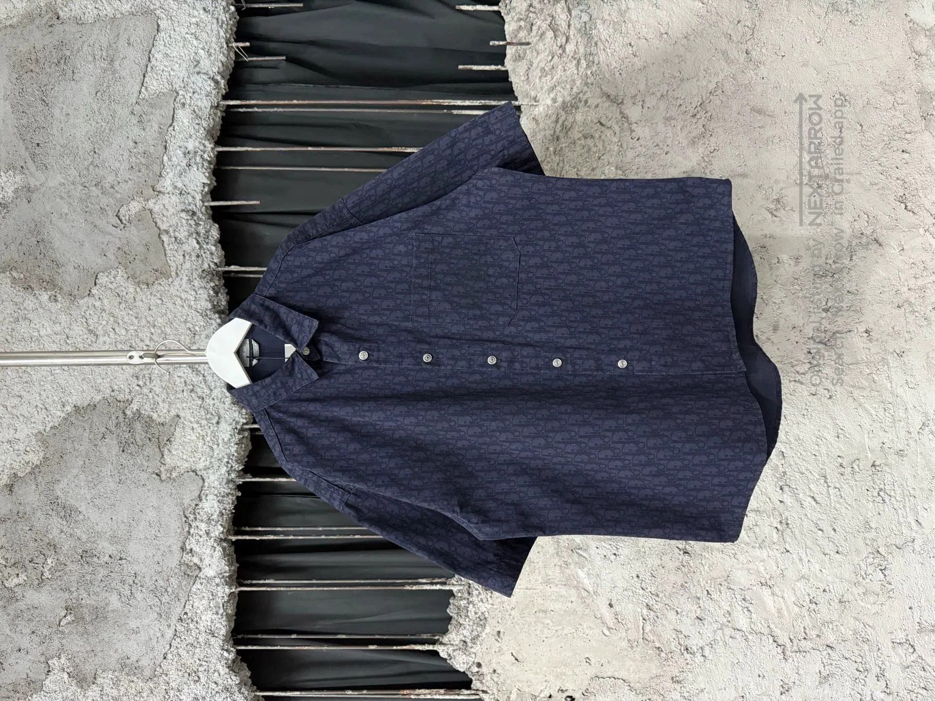 Dior dior print denim short sleeve shirt. Size US M / EU 48-50 / 2 - 1 Thumbnail