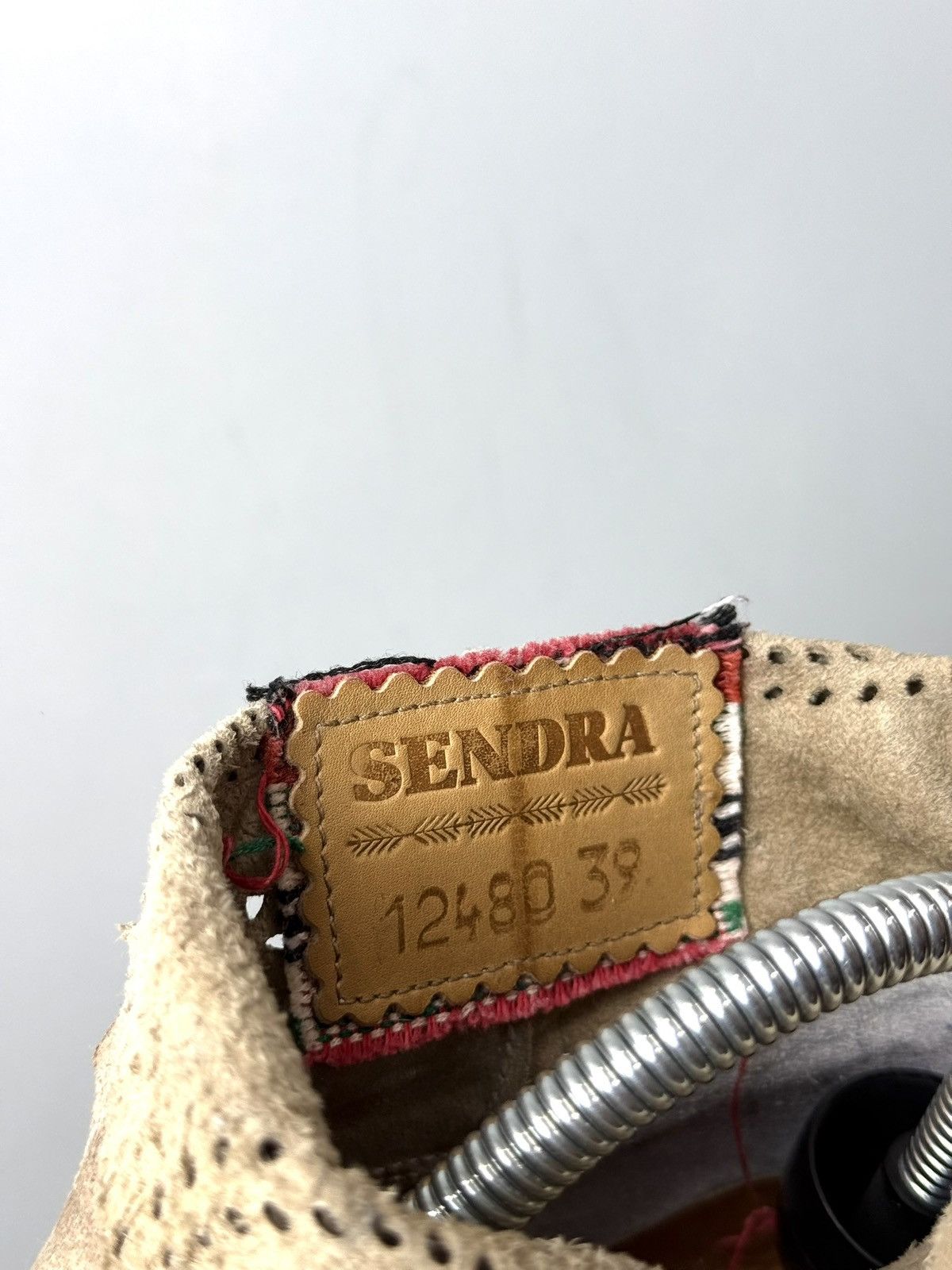 Sendra Rare! Vintage Sendra Suede Boots Cowboy Avant Garde Size US 8 / IT 38 - 9 Thumbnail