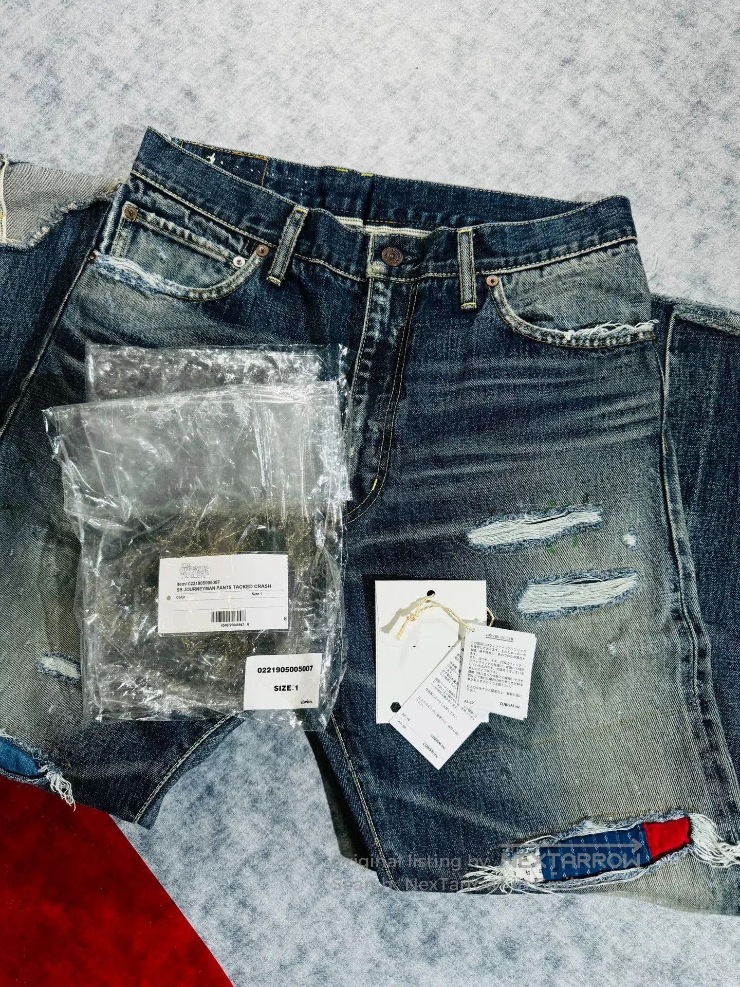 Visvim visvim journeyman tacked crash denim pants. Size US 27 - 7 Thumbnail
