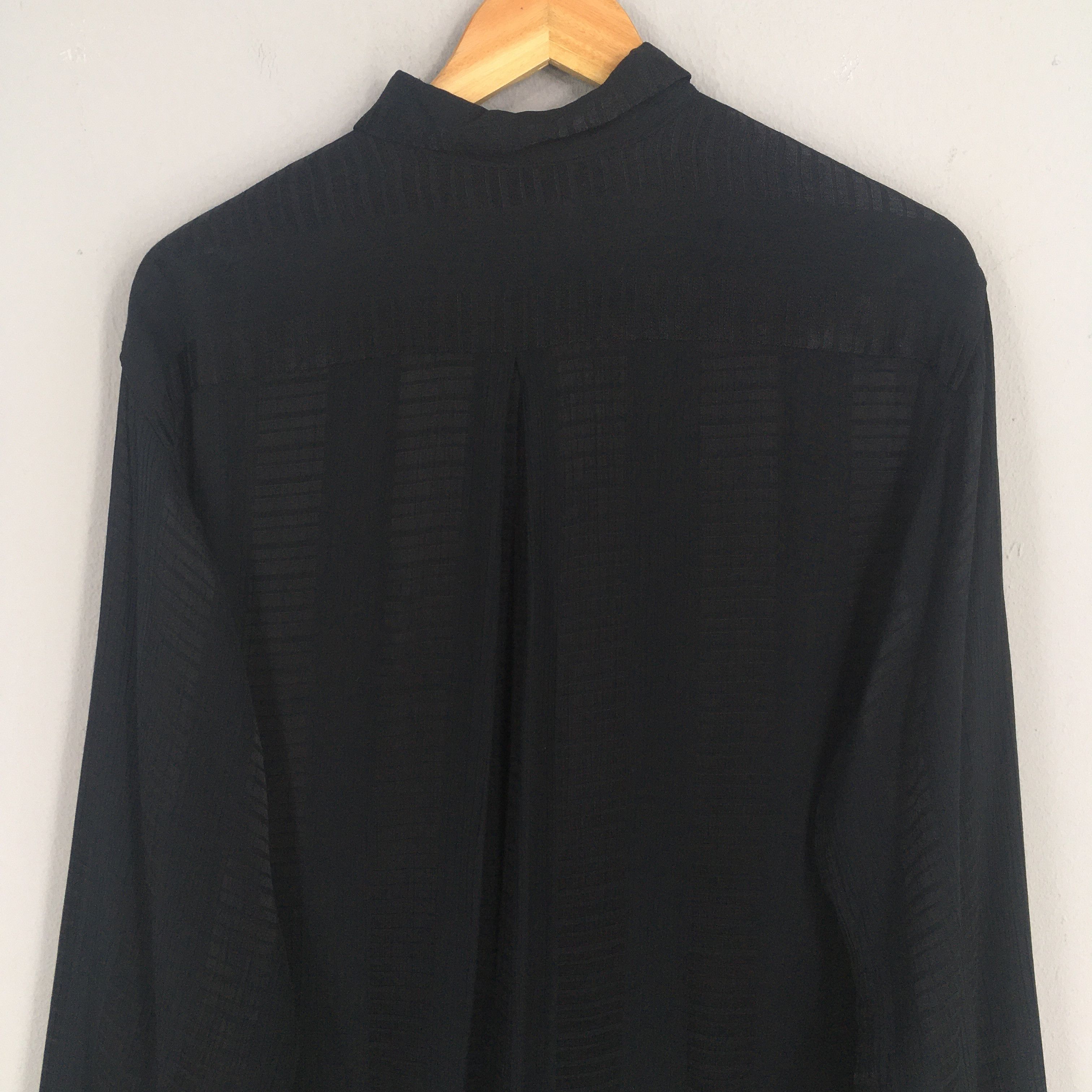 Designer × Vintage Vintage 90s Daquino Casual Black Rayon Shirt Small Size US S / EU 44-46 / 1 - 8 Thumbnail