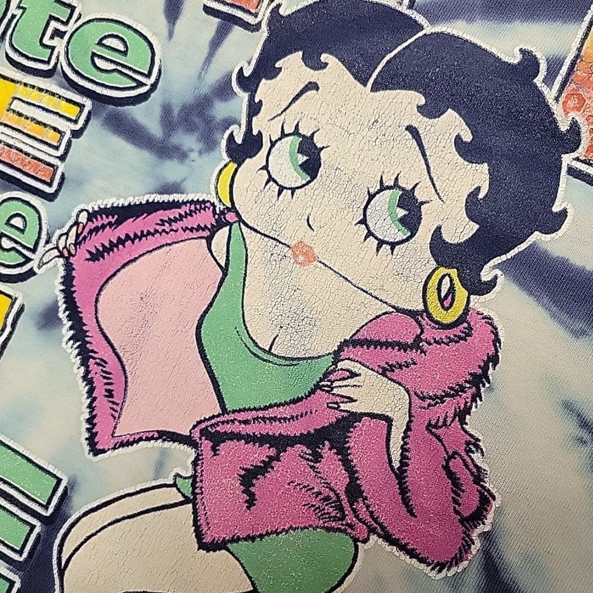 Vintage VINTAGE Betty Boop shirt Mens Small Blue Tie Dye Y2K Cartoon 2001 Womens? Mens? Size US S / EU 44-46 / 1 - 3 Thumbnail