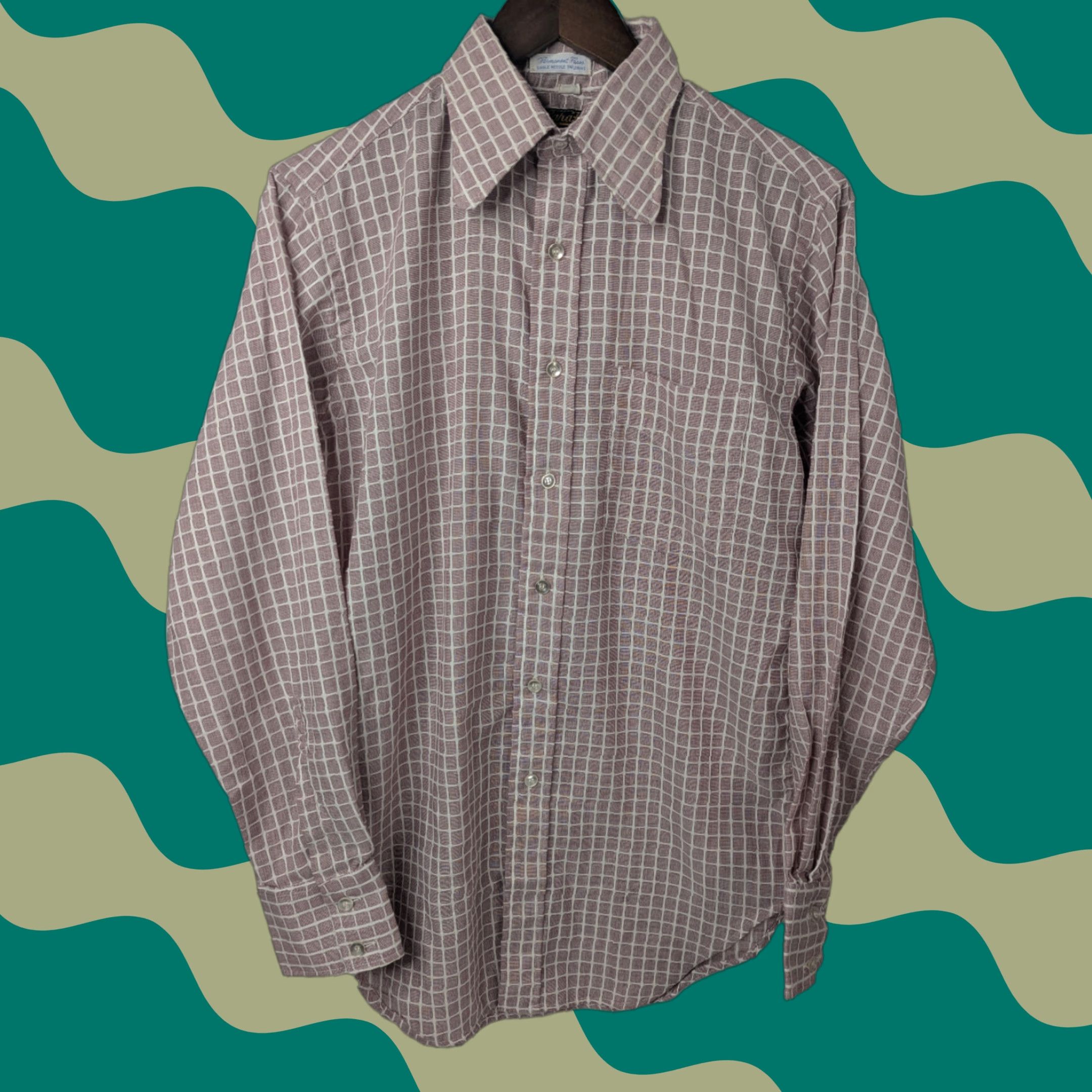 Vintage CARAT Men's Checkered Long Sleeve Button Shirt Permanent Press Size 15-33 Size US M / EU 48-50 / 2 - 1 Thumbnail
